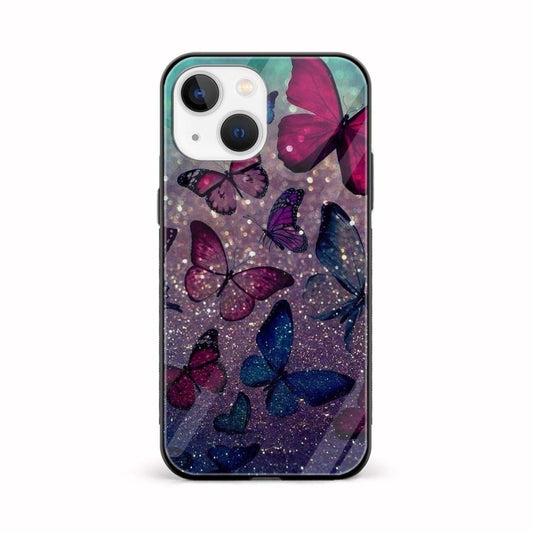 Buy Shining Butterfly Glass Back Phone Case/Cover Online