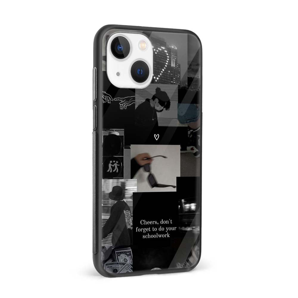 Buy Black Sad Poster Glass Back Phone Case/Cover Online