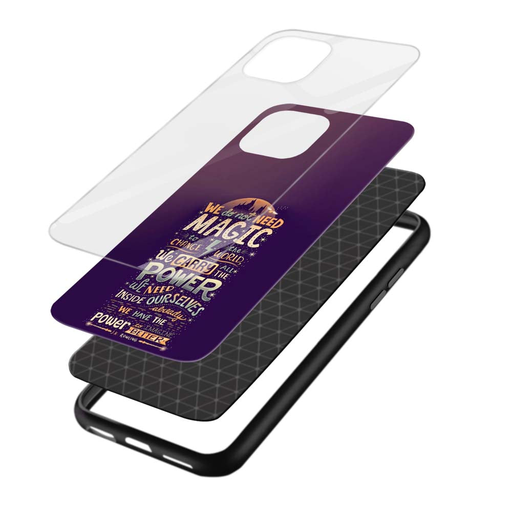 Buy We Do Not Need Magic Glass Back Phone Case/Cover Online