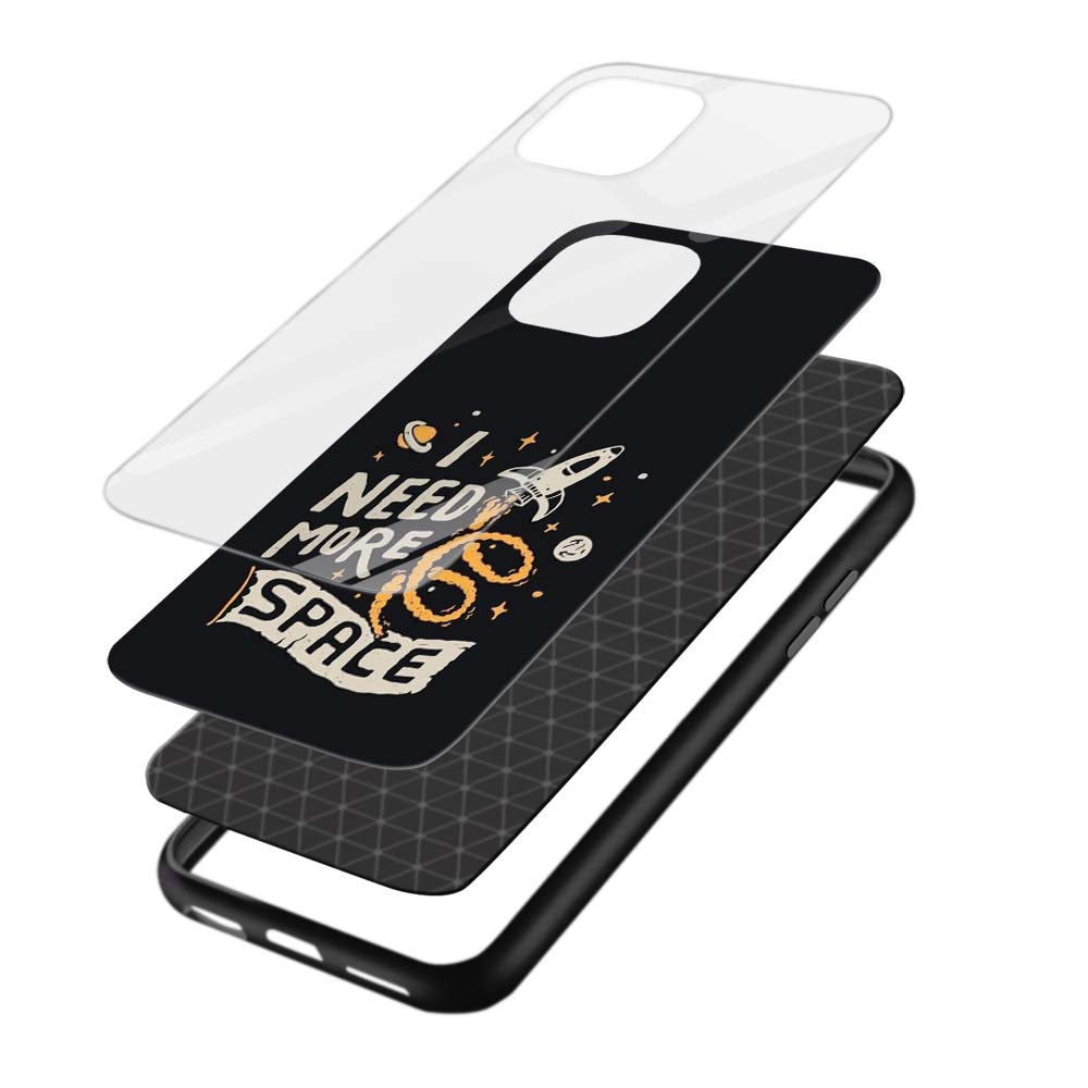 Buy I Need More Space Glass Back Phone Case/Cover Online