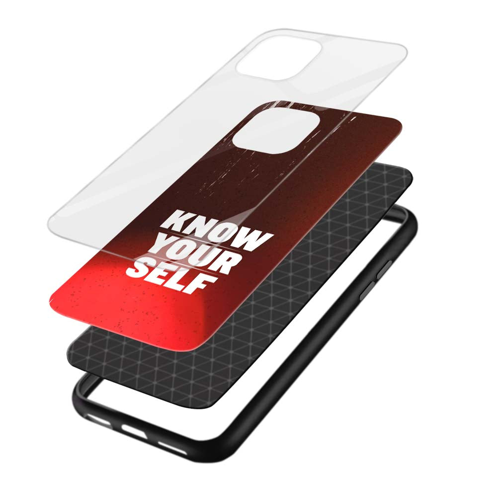 Buy Know Your Self Glass Back Phone Case/Cover Online