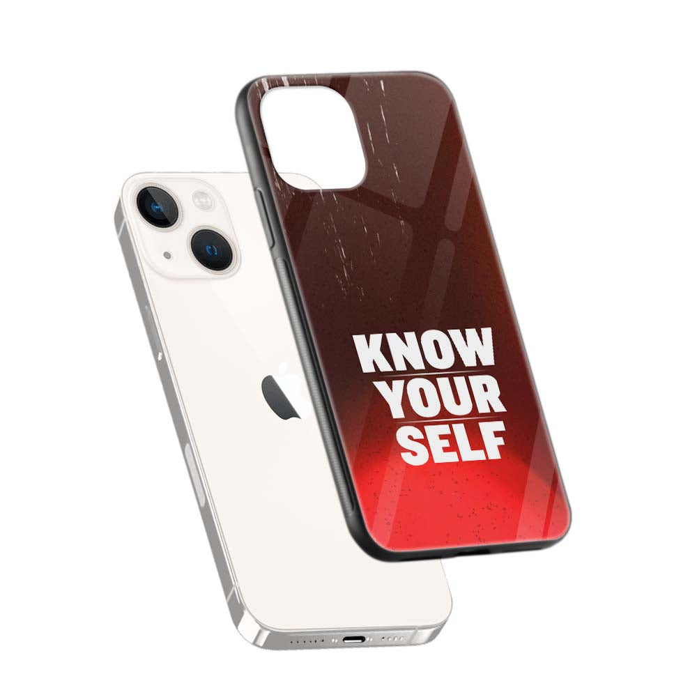 Buy Know Your Self Glass Back Phone Case/Cover Online