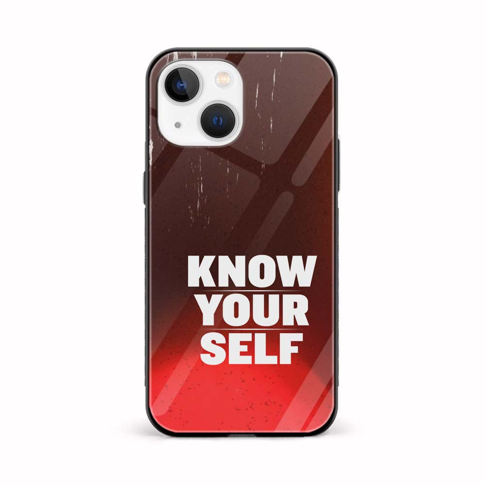 Buy Know Your Self Glass Back Phone Case/Cover Online