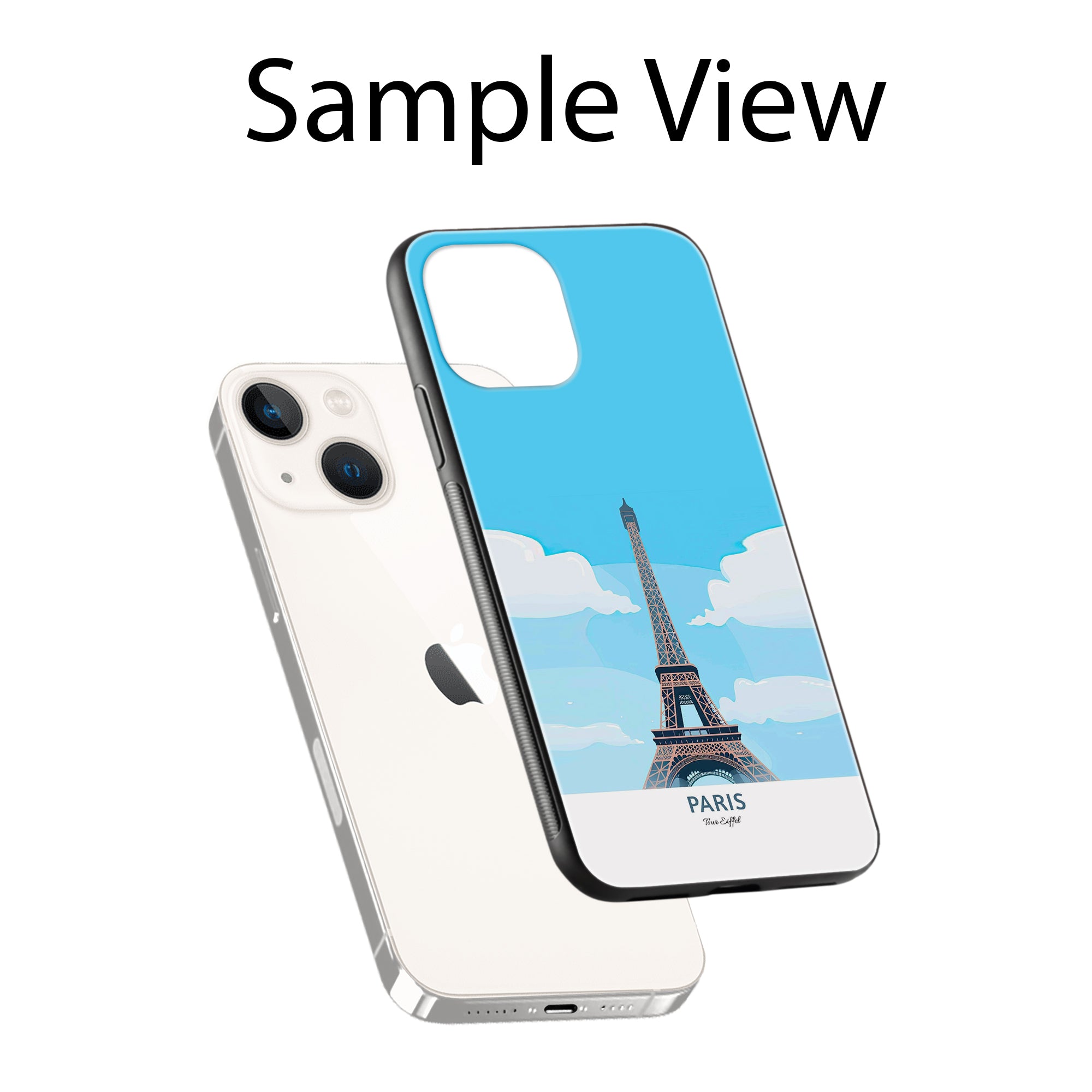Buy Paris Metal-Silicon Back Mobile Phone Case/Cover For Samsung S22 Online