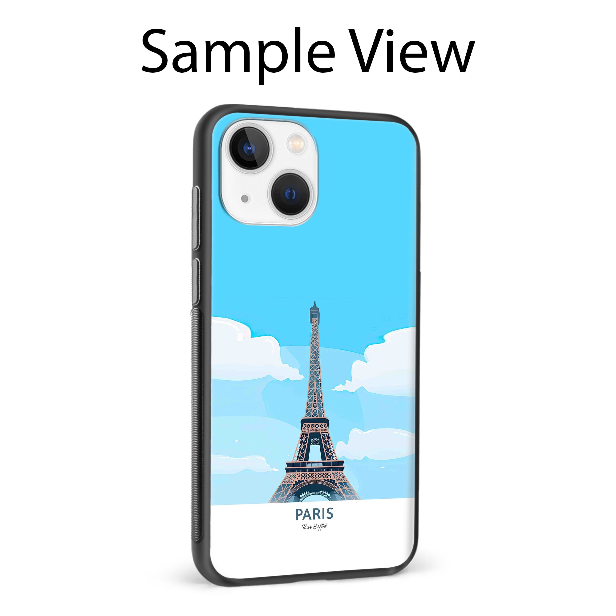 Buy Paris Metal-Silicon Back Mobile Phone Case/Cover For Samsung Galaxy A12 Online