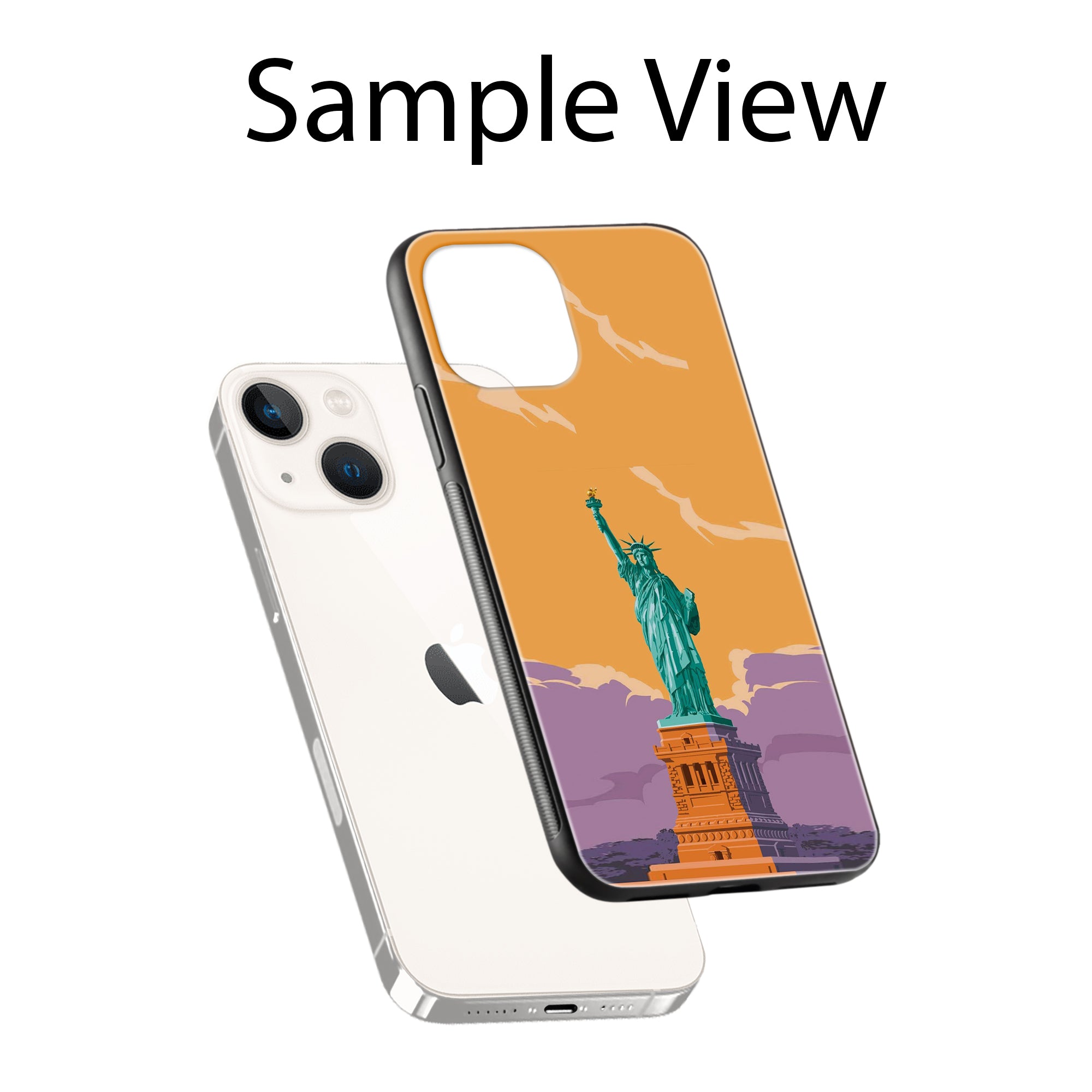 Buy Statue Of Liberty Metal-Silicon Back Mobile Phone Case/Cover For Samsung Galaxy M33 5G Online
