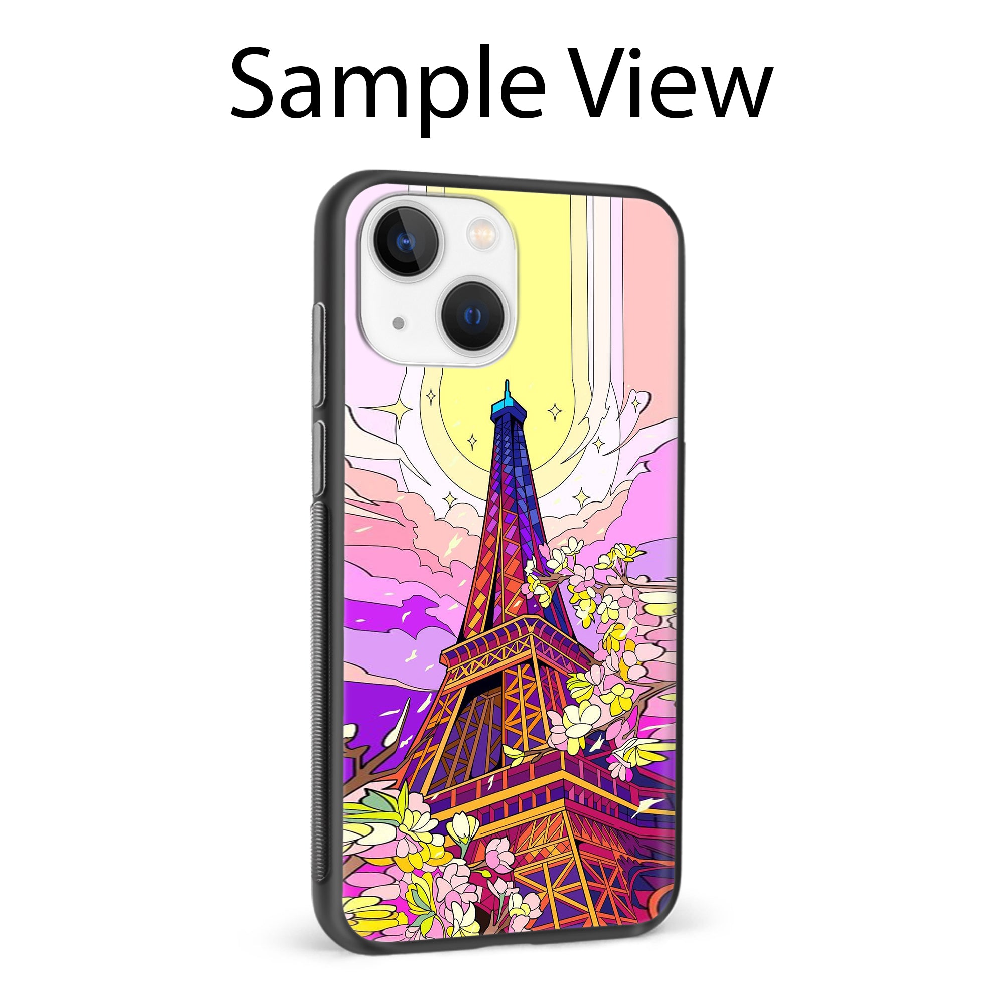 Buy Eiffel Tower Metal-Silicon Back Mobile Phone Case/Cover For Samsung Galaxy M51 Online