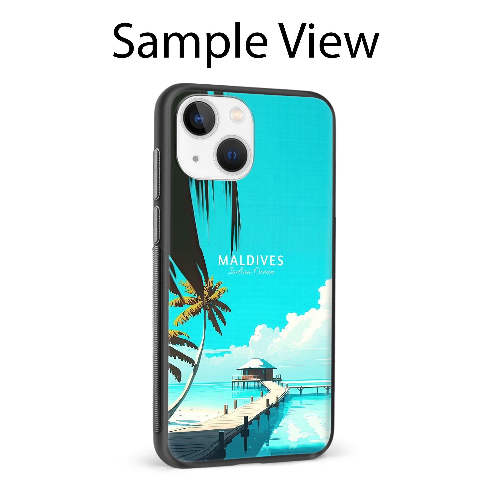 Buy Maldives Metal-Silicon Back Mobile Phone Case/Cover For Samsung Galaxy M32 Online