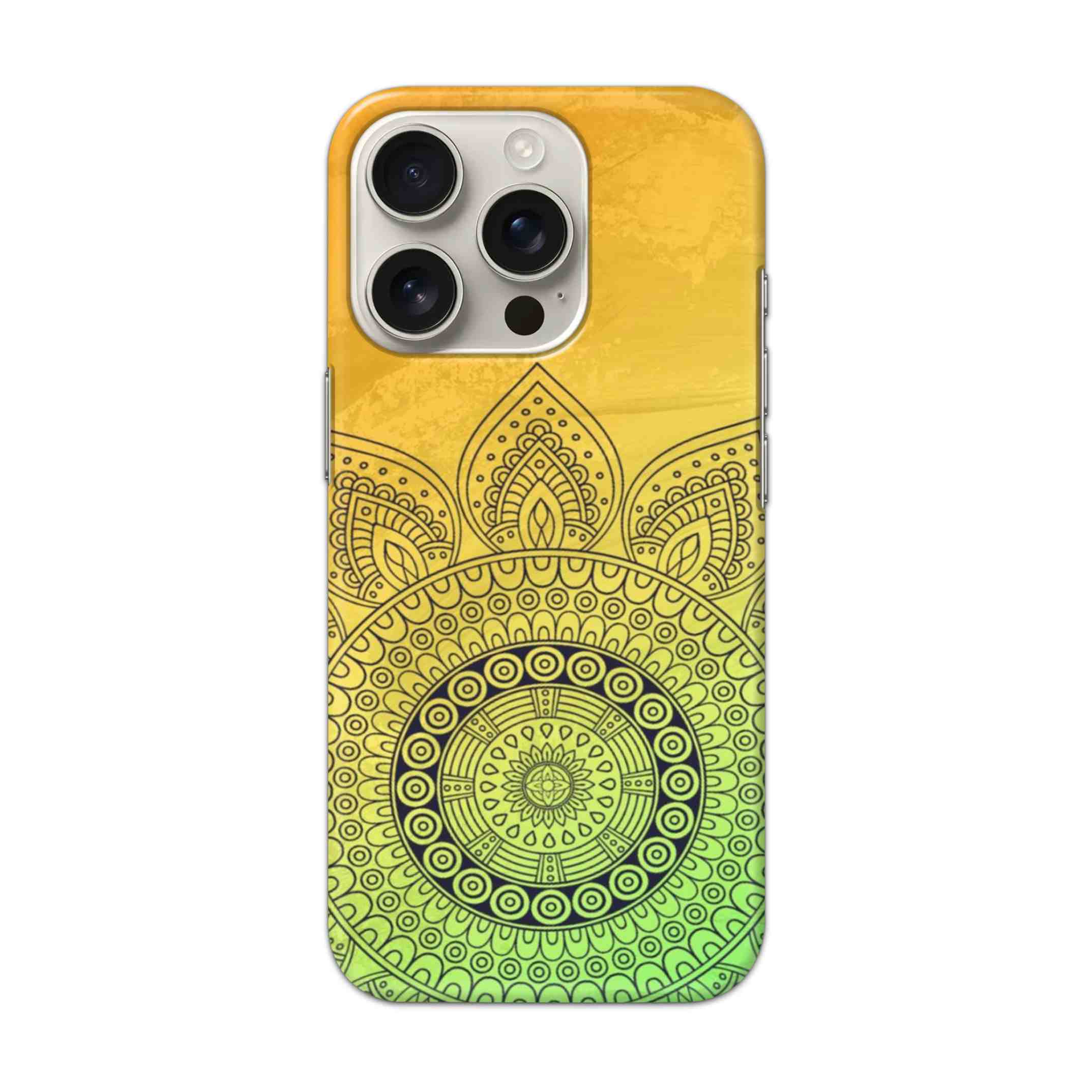 Buy Yellow Rangoli Hard Back Mobile Phone Case/Cover For iPhone 16 Pro Online