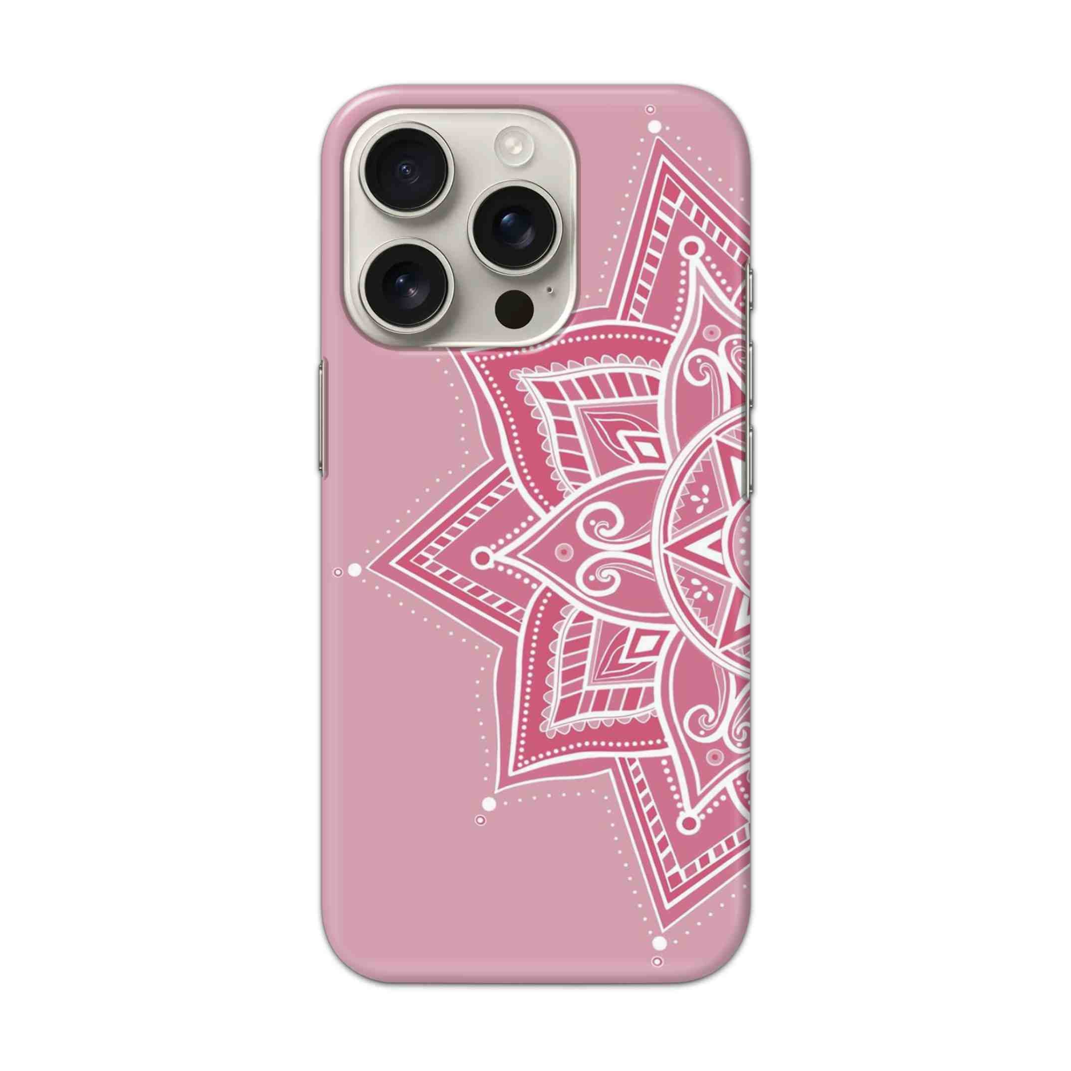 Buy Pink Rangoli Hard Back Mobile Phone Case/Cover For iPhone 16 Pro Online