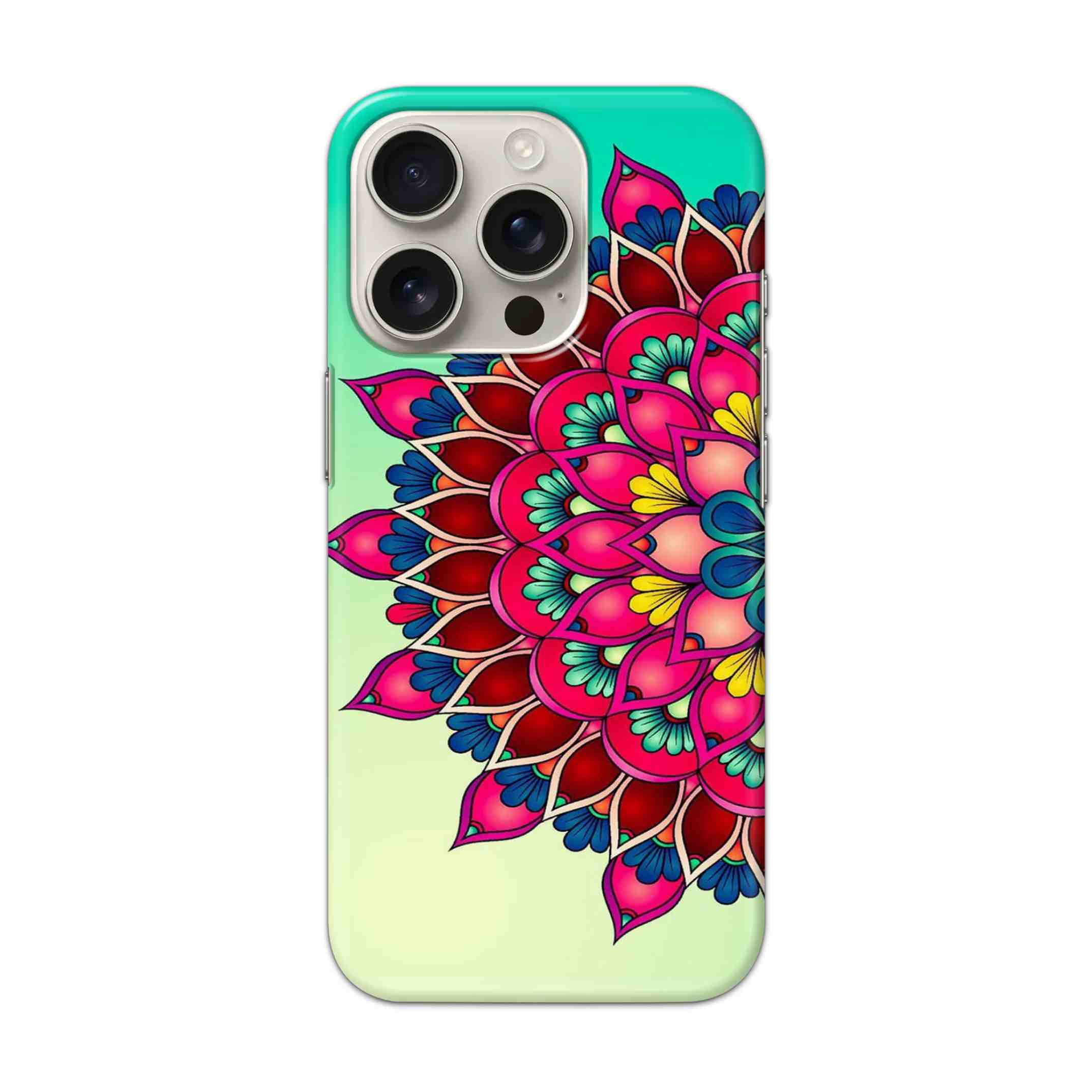 Buy Lotus Mandala Hard Back Mobile Phone Case/Cover For iPhone 16 Pro Online