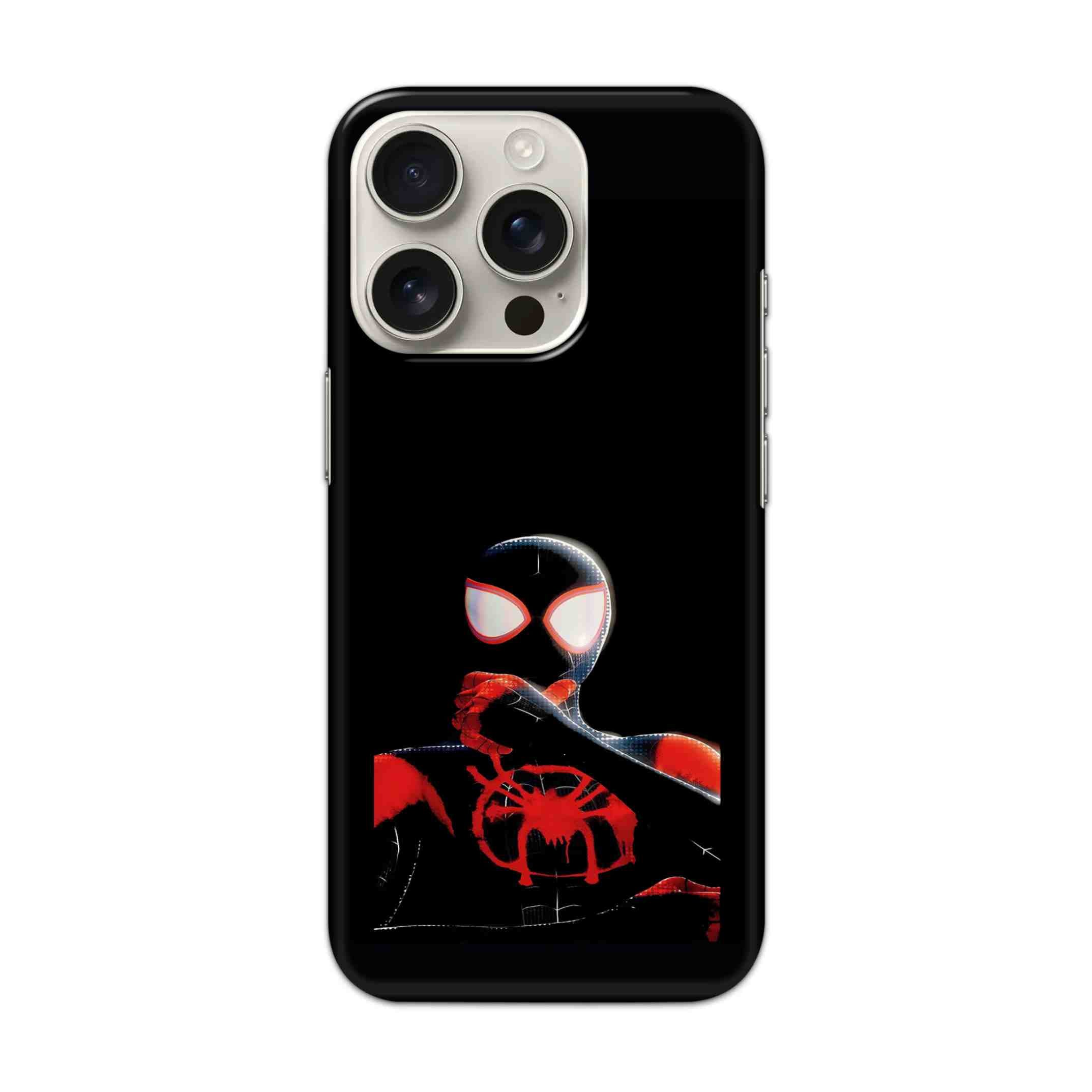 Buy Black Spiderman Hard Back Mobile Phone Case/Cover For iPhone 16 Pro Online