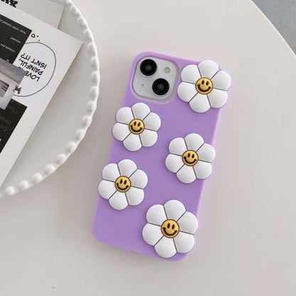 Smiling Flower Silicon Phone Cases