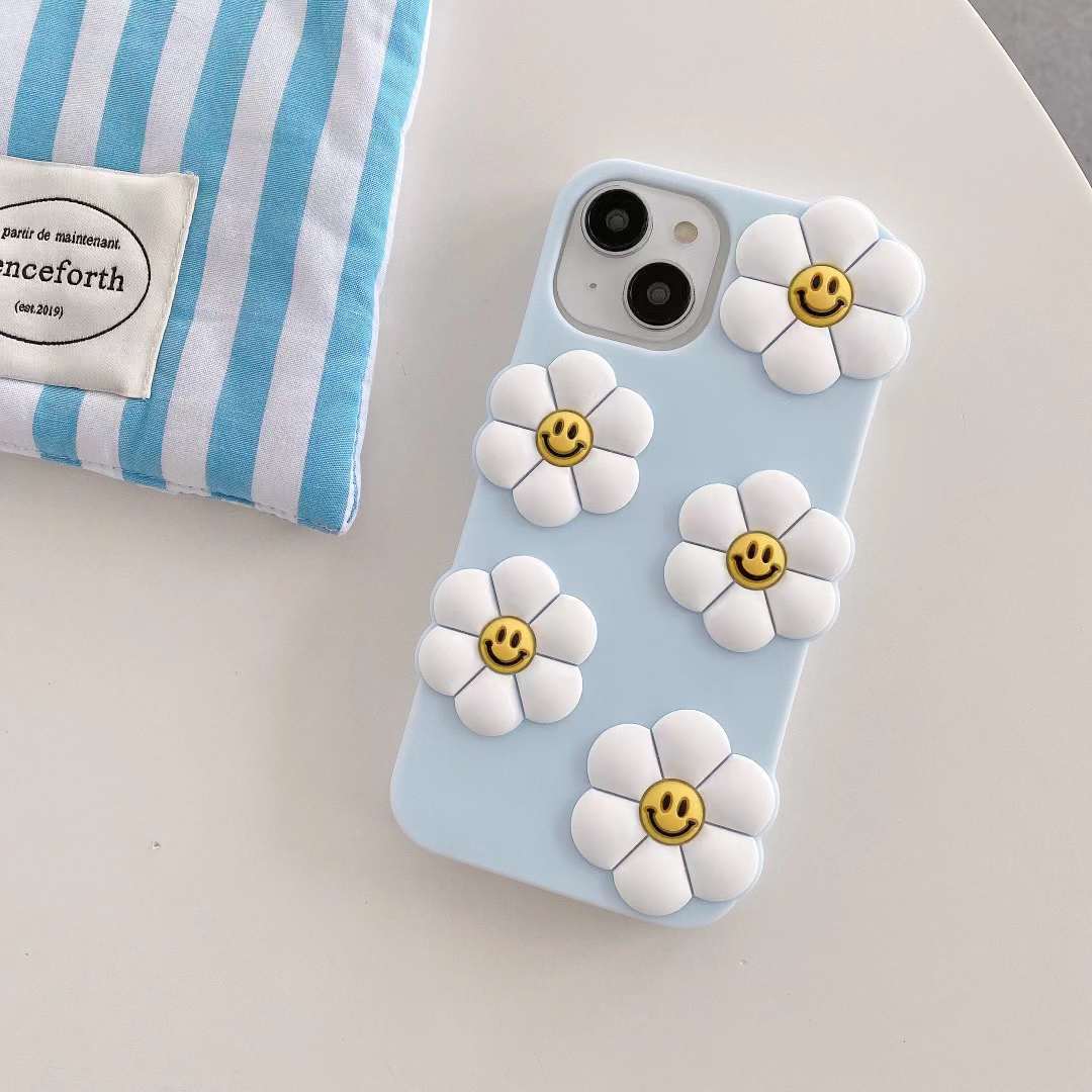 Smiling Flower Silicon Phone Cases