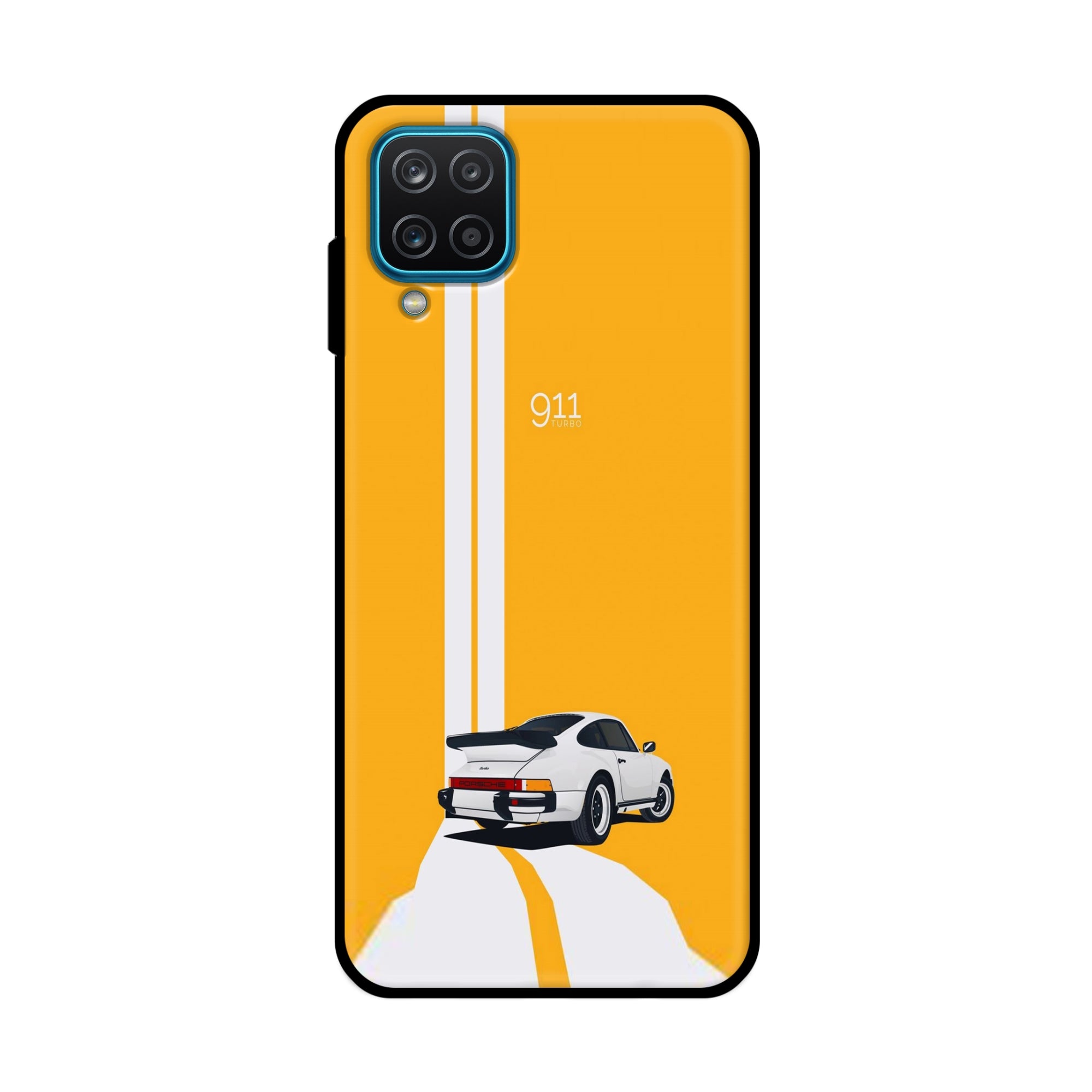Buy 911 Gt Porche Metal-Silicon Back Mobile Phone Case/Cover For Samsung Galaxy A12 Online