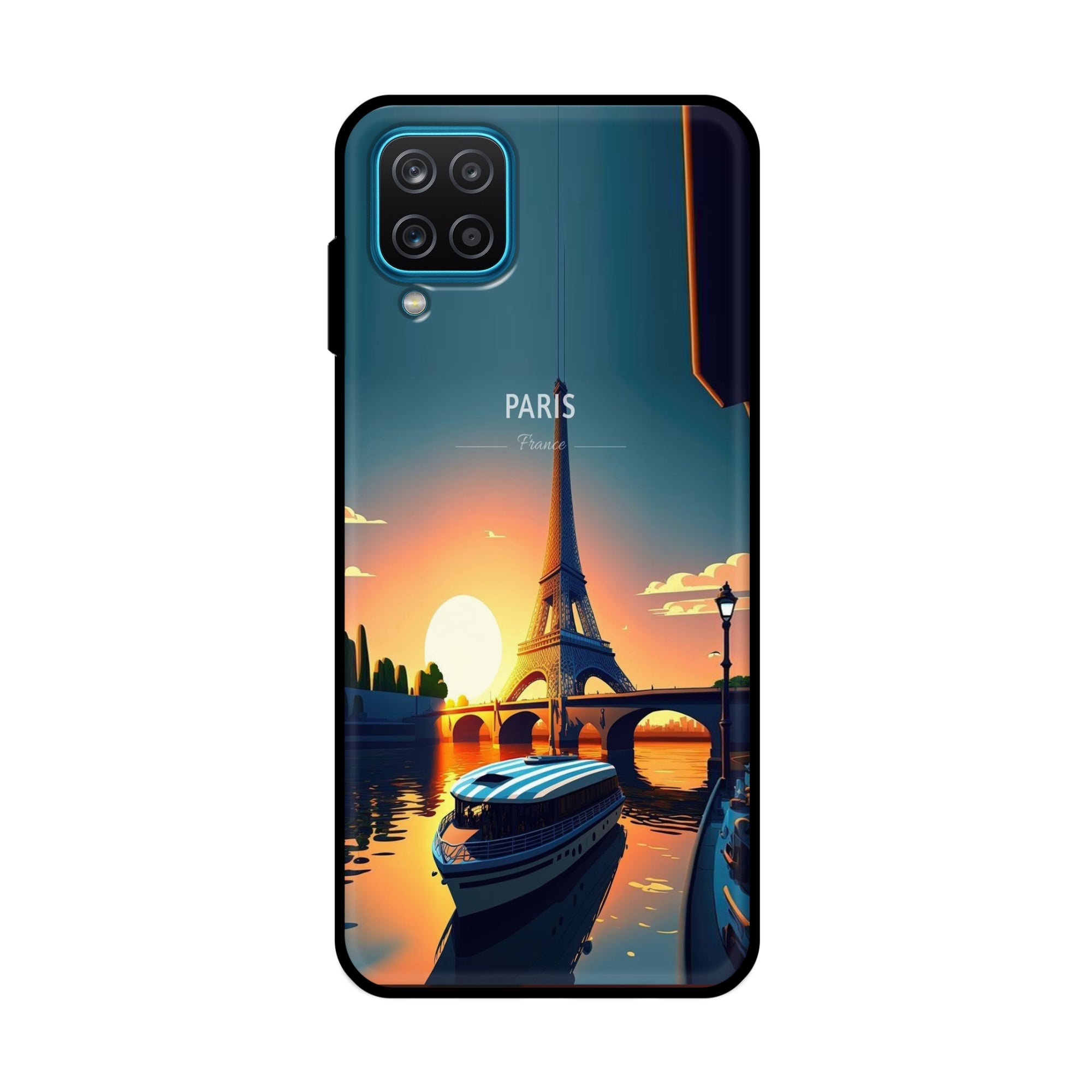 Buy France Metal-Silicon Back Mobile Phone Case/Cover For Samsung Galaxy A12 Online