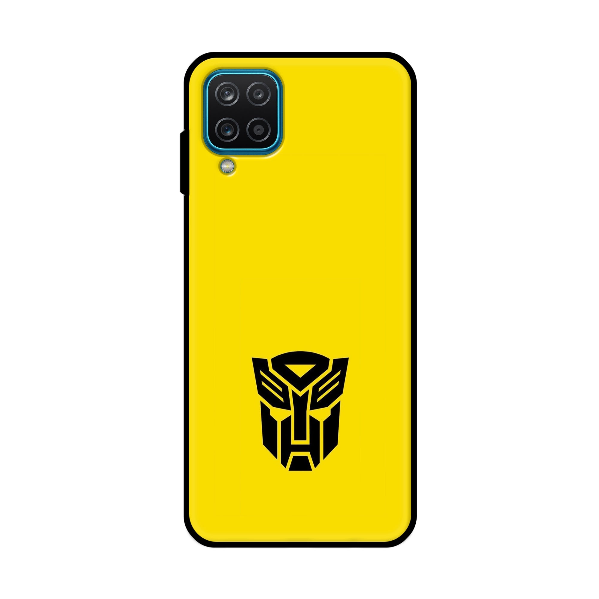 Buy Transformer Logo Metal-Silicon Back Mobile Phone Case/Cover For Samsung Galaxy A12 Online
