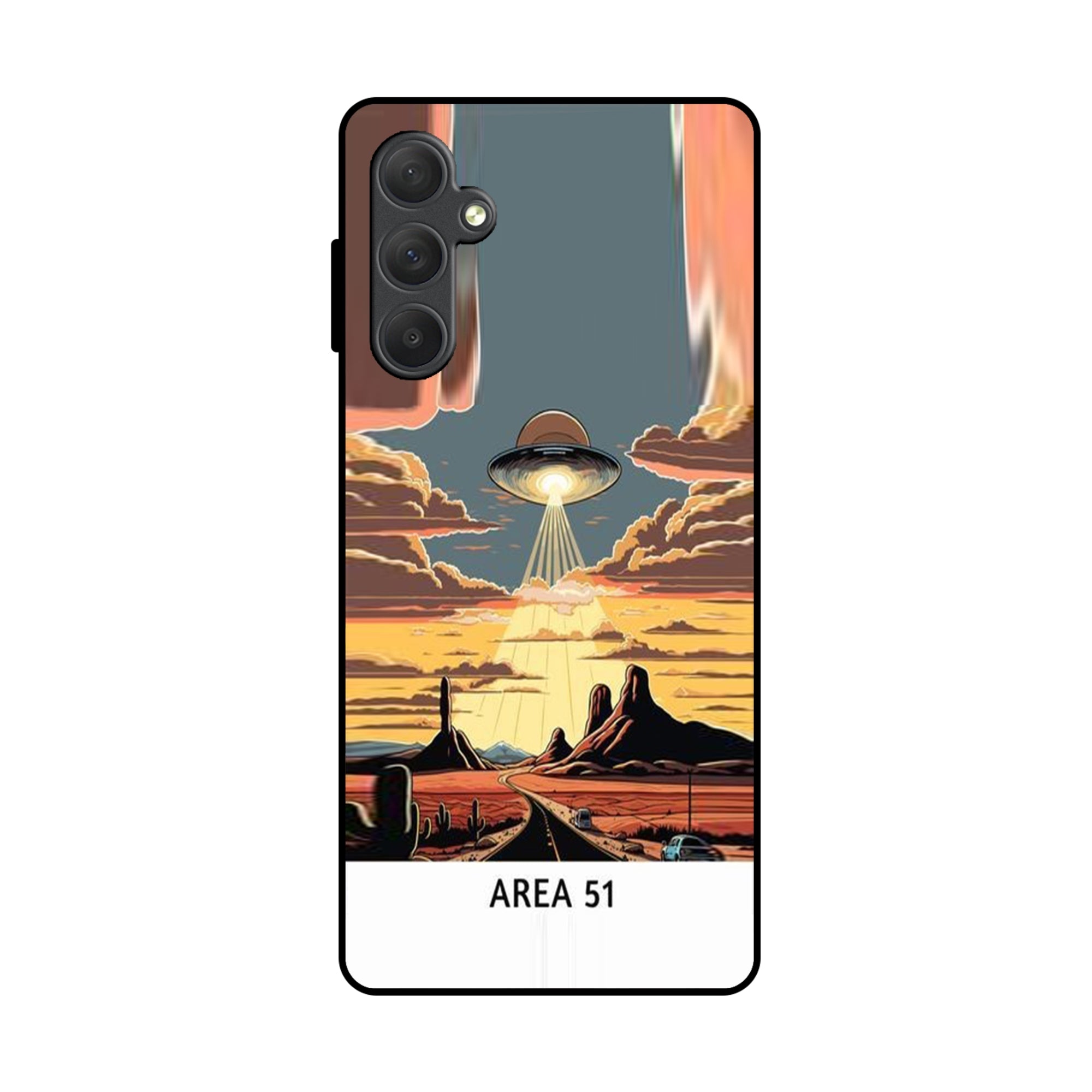 Buy Area 51 Metal-Silicon Back Mobile Phone Case/Cover For Samsung Galaxy A14 Online