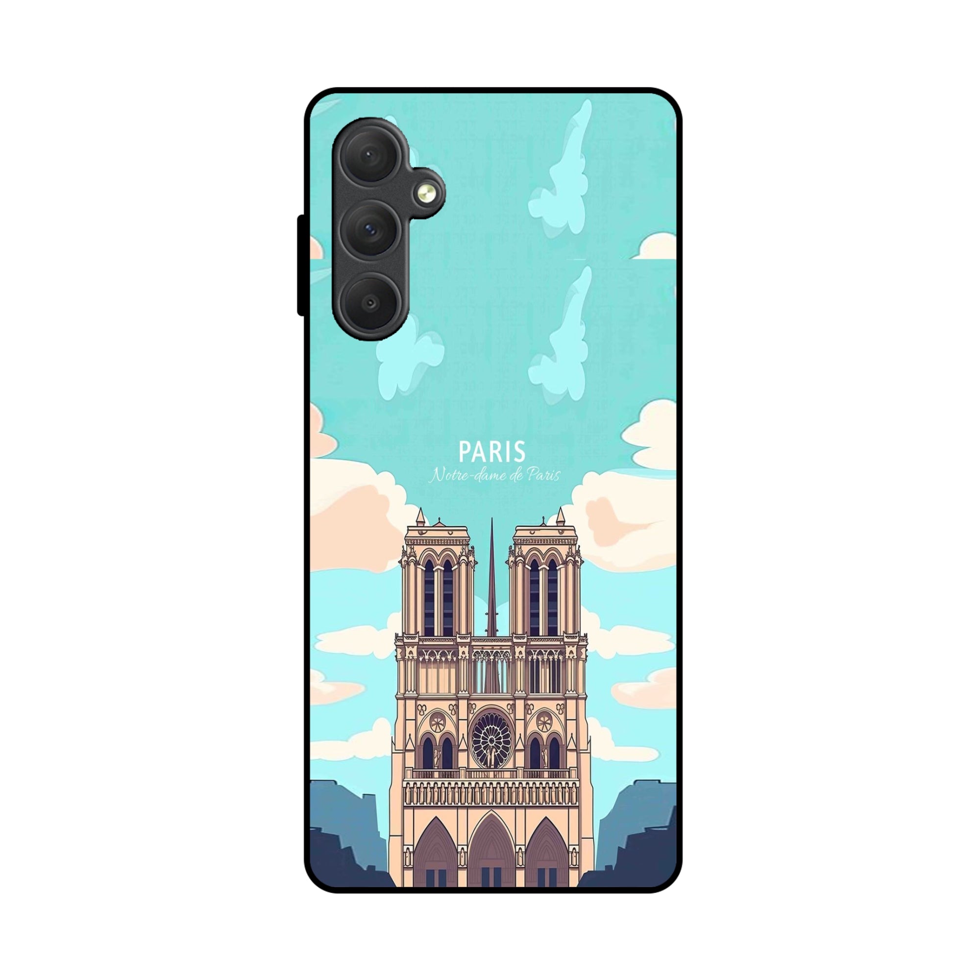Buy Notre Dame Te Paris Metal-Silicon Back Mobile Phone Case/Cover For Samsung Galaxy A14 Online