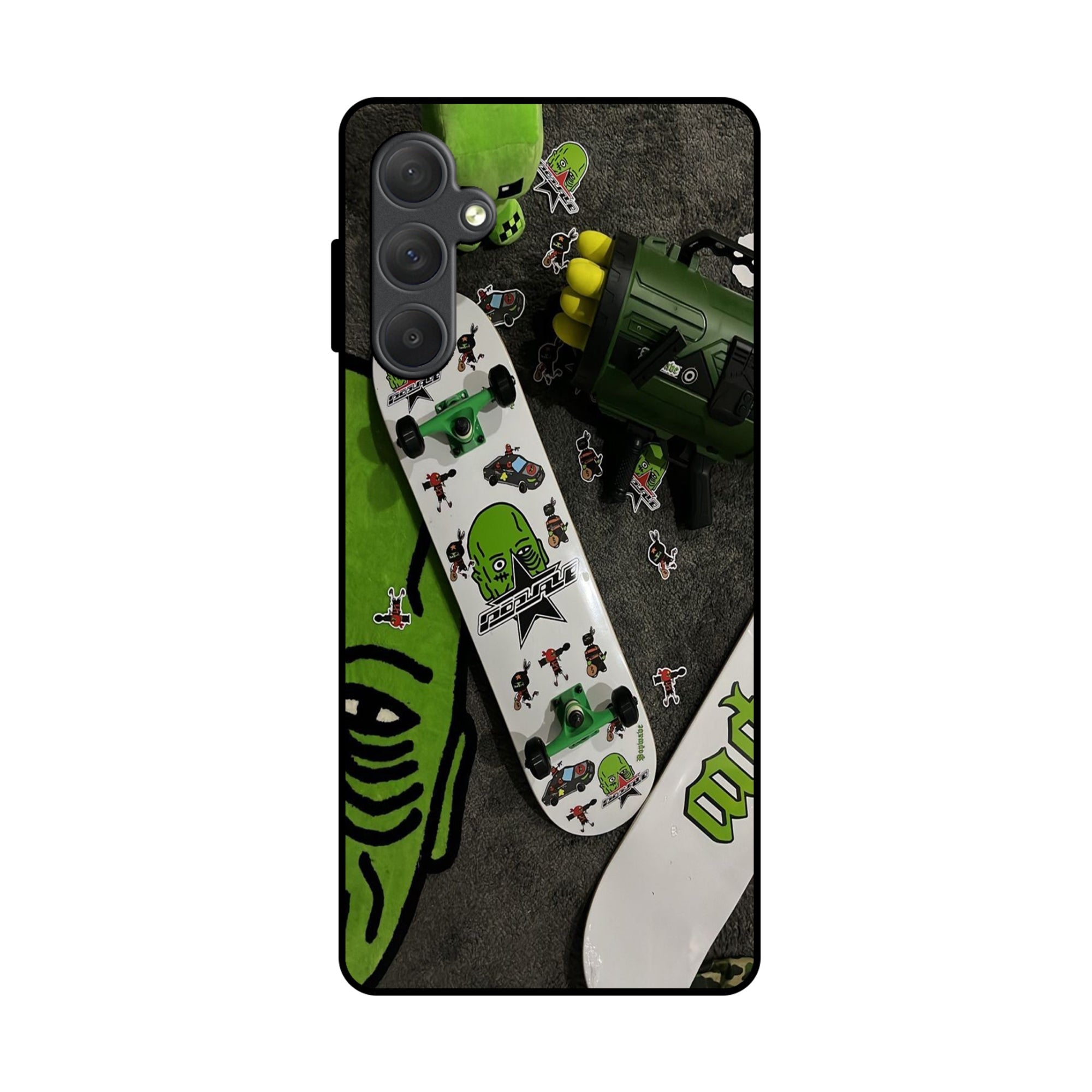 Buy Hulk Skateboard Metal-Silicon Back Mobile Phone Case/Cover For Samsung Galaxy A14 Online