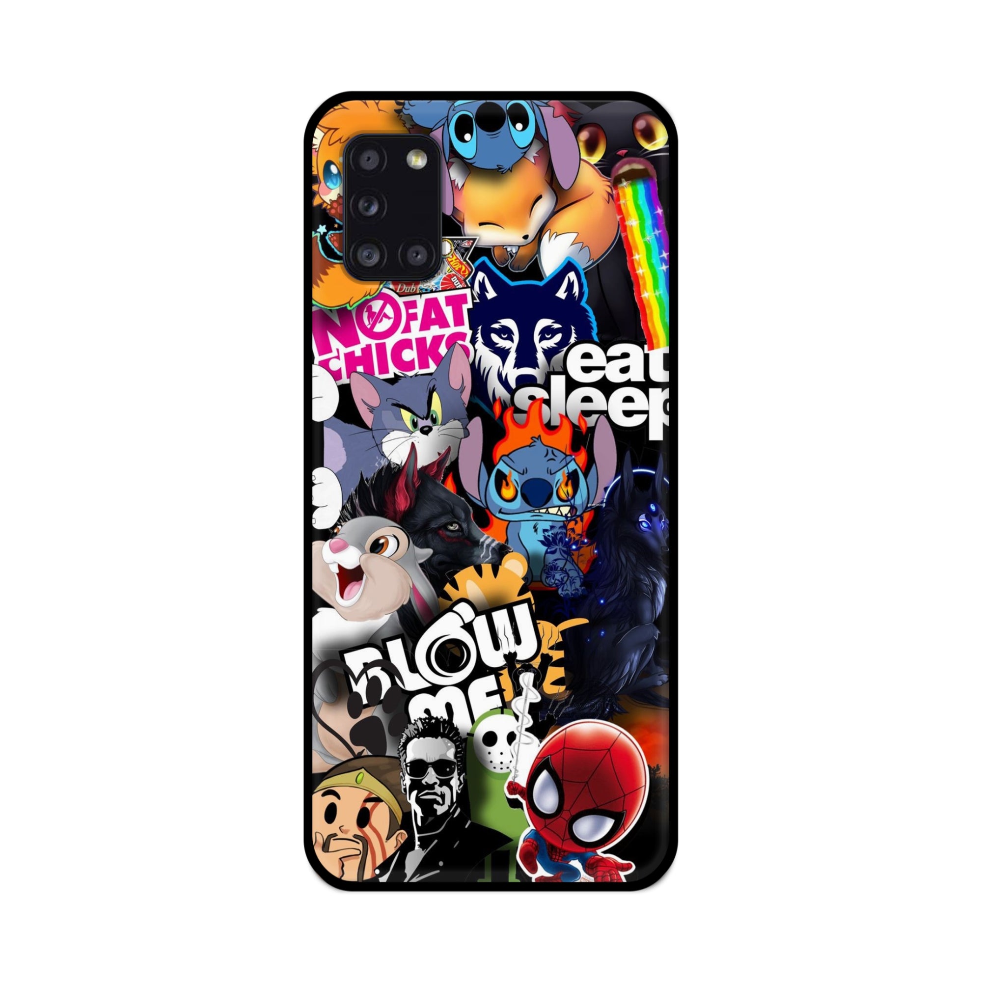 Buy Blow Me Metal-Silicon Back Mobile Phone Case/Cover For Samsung Galaxy A31 Online