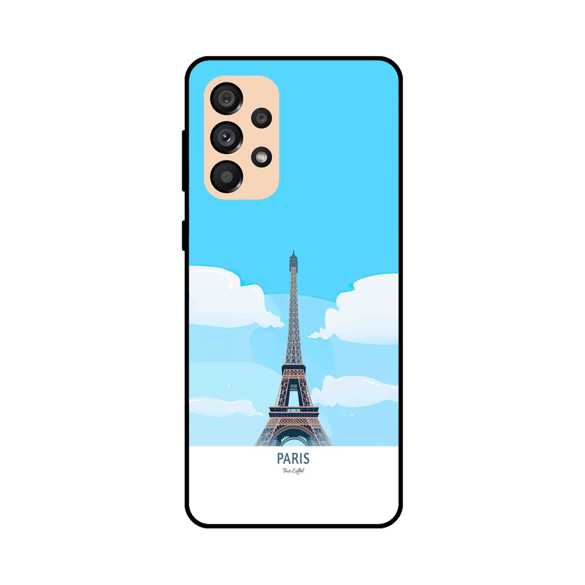 Buy Paris Metal-Silicon Back Mobile Phone Case/Cover For Samsung A33 5G Online