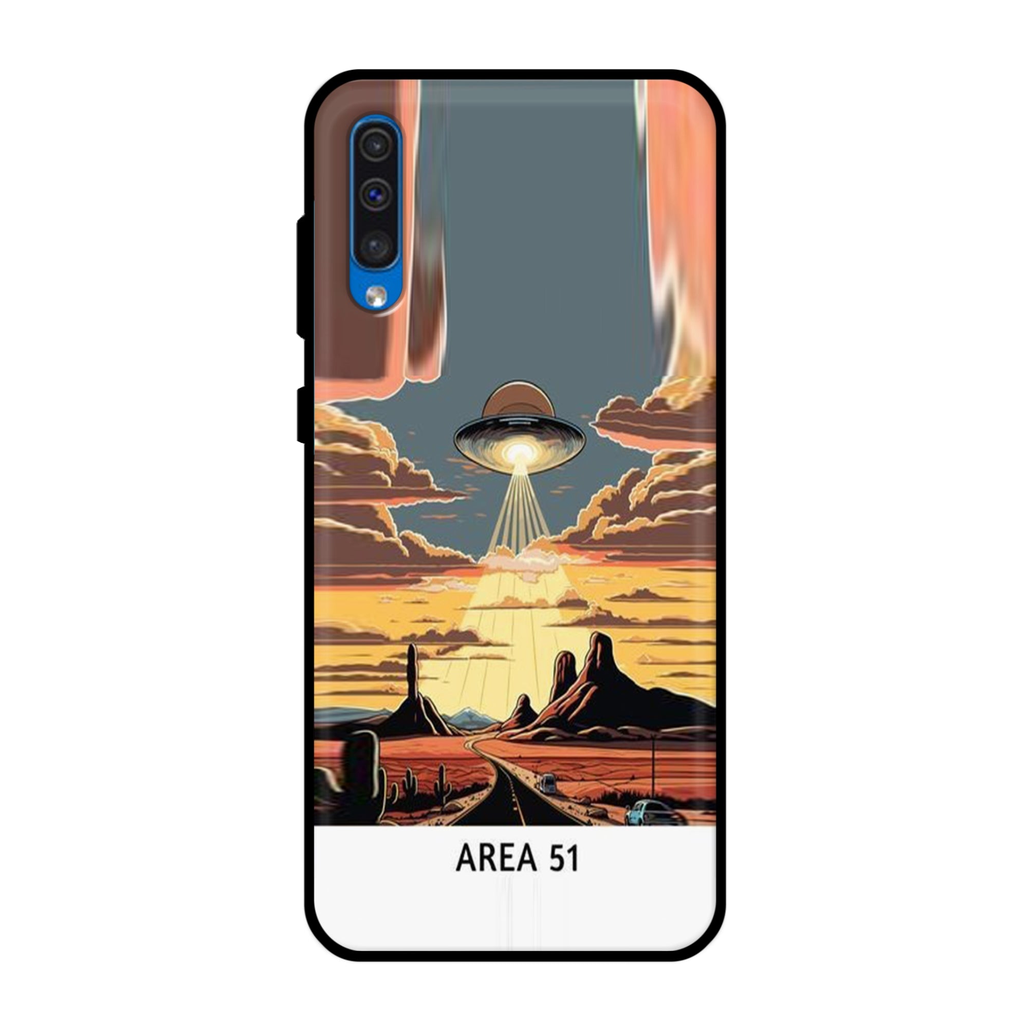 Buy Area 51 Metal-Silicon Back Mobile Phone Case/Cover For Samsung Galaxy A50 / A50s / A30s Online