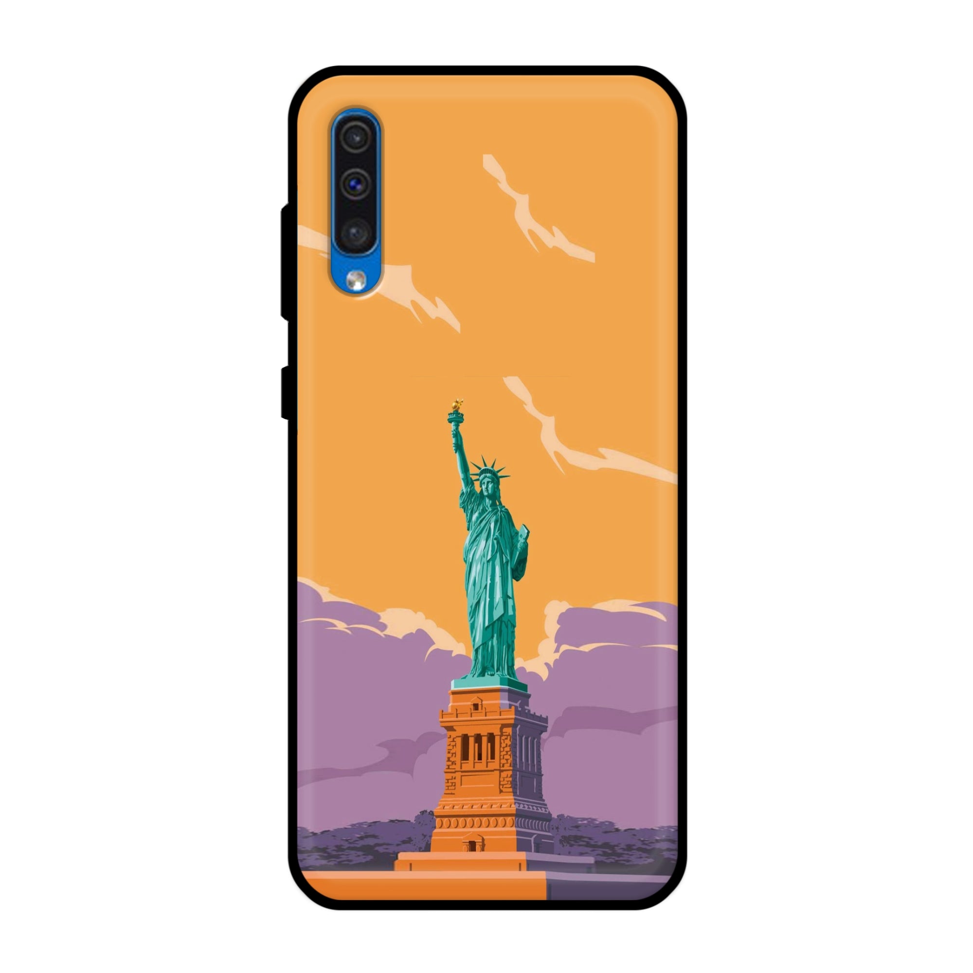 Buy Statue Of Liberty Metal-Silicon Back Mobile Phone Case/Cover For Samsung Galaxy A50 / A50s / A30s Online