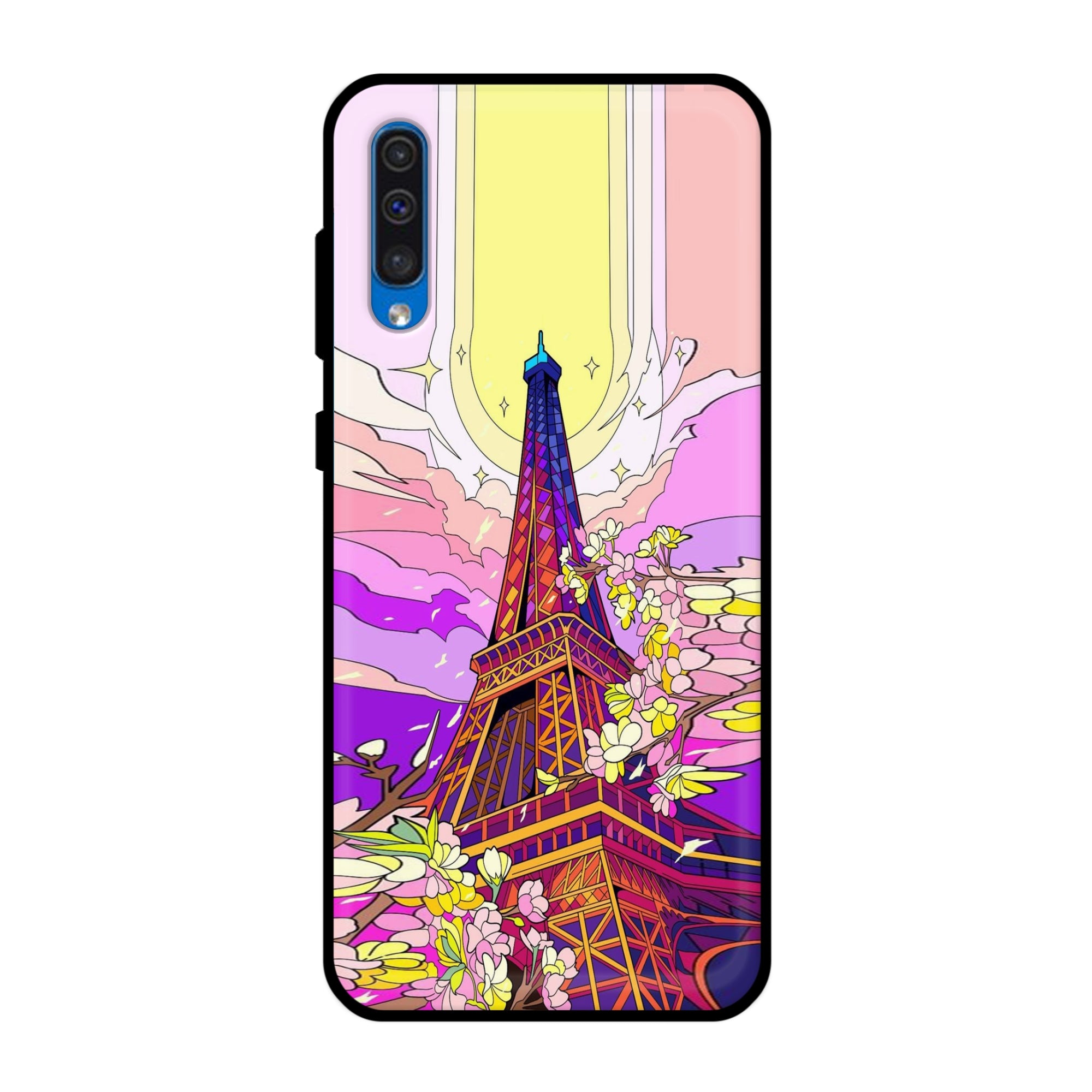 Buy Eiffel Tower Metal-Silicon Back Mobile Phone Case/Cover For Samsung Galaxy A50 / A50s / A30s Online