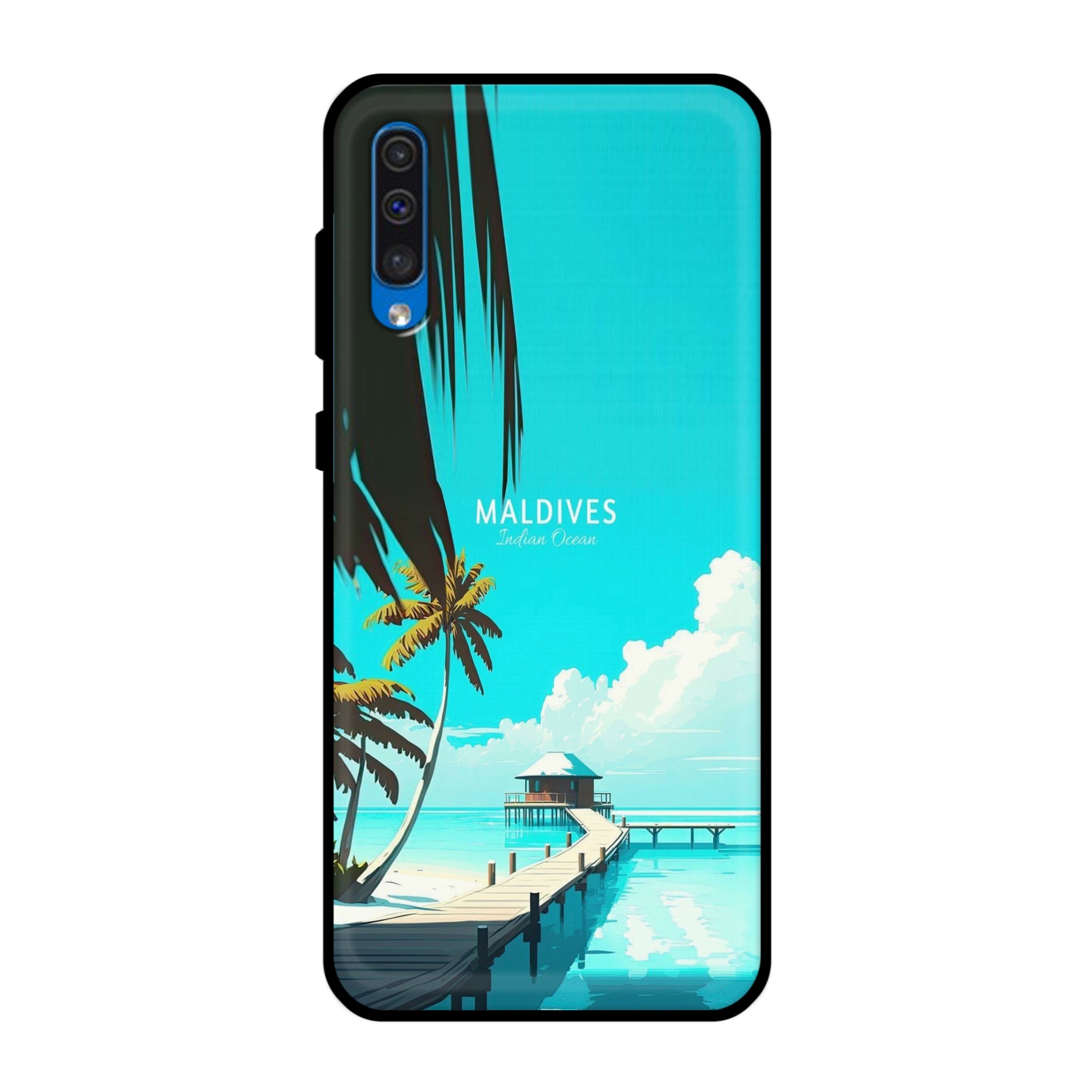 Buy Maldives Metal-Silicon Back Mobile Phone Case/Cover For Samsung Galaxy A50 / A50s / A30s Online