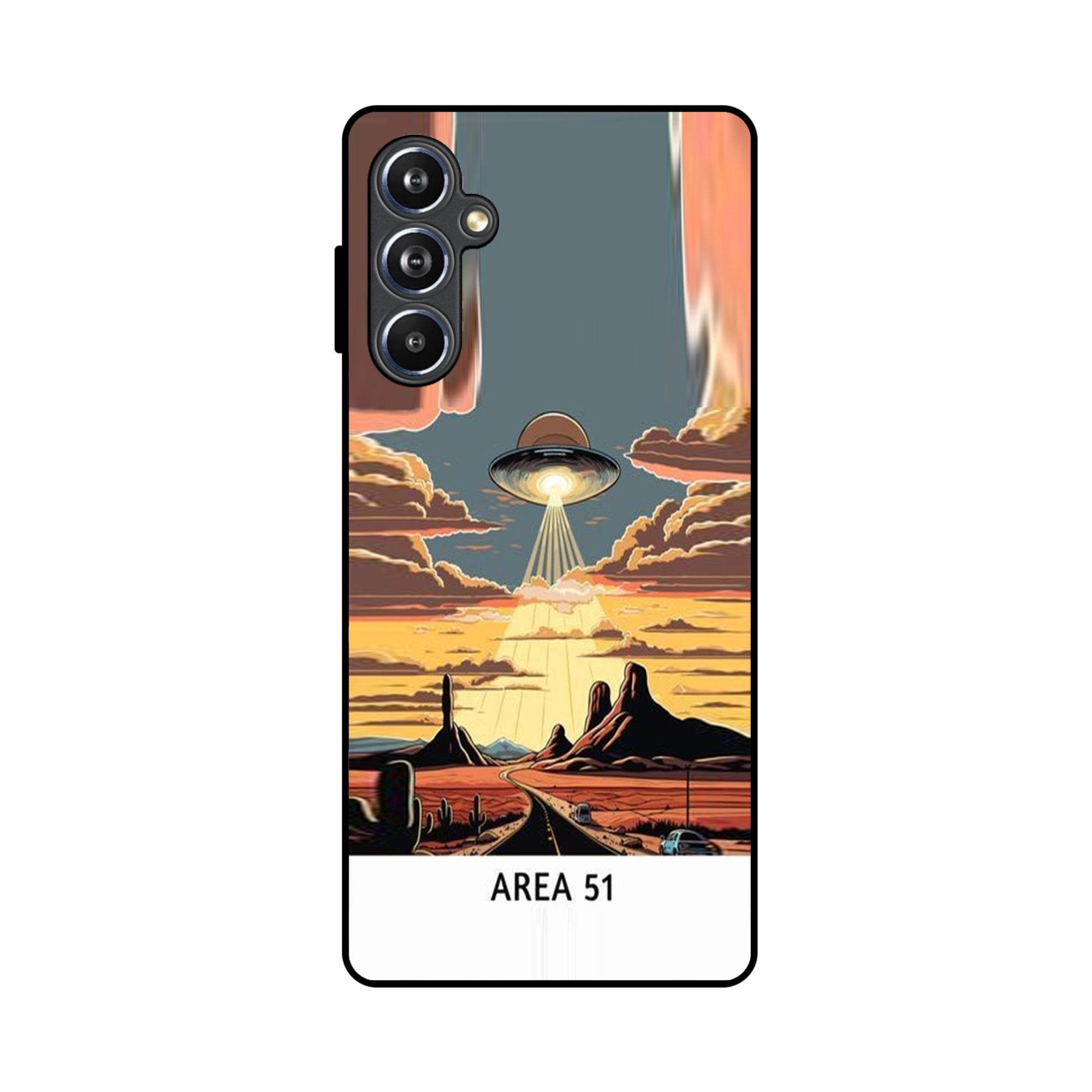 Buy Area 51 Metal-Silicon Back Mobile Phone Case/Cover For Samsung Galaxy A54 5G Online