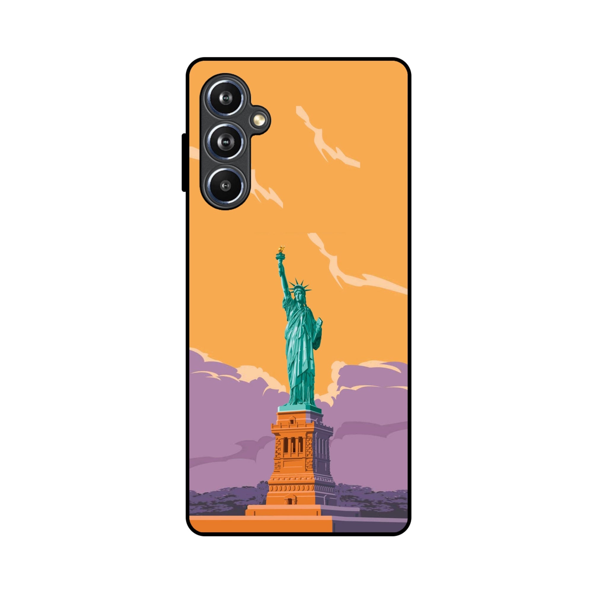 Buy Statue Of Liberty Metal-Silicon Back Mobile Phone Case/Cover For Samsung Galaxy A54 5G Online