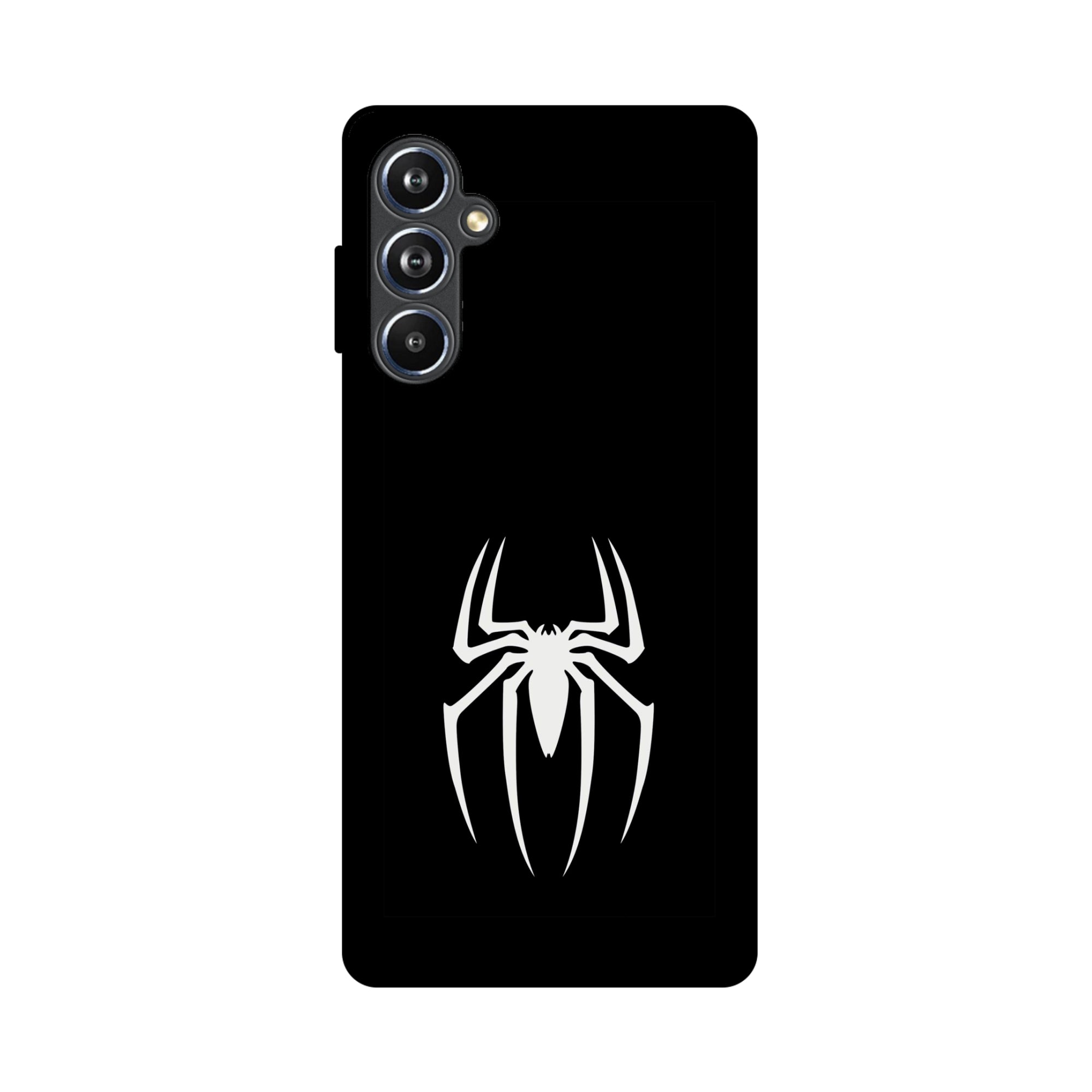 Buy Black Spiderman Logo Metal-Silicon Back Mobile Phone Case/Cover For Samsung Galaxy A54 5G Online