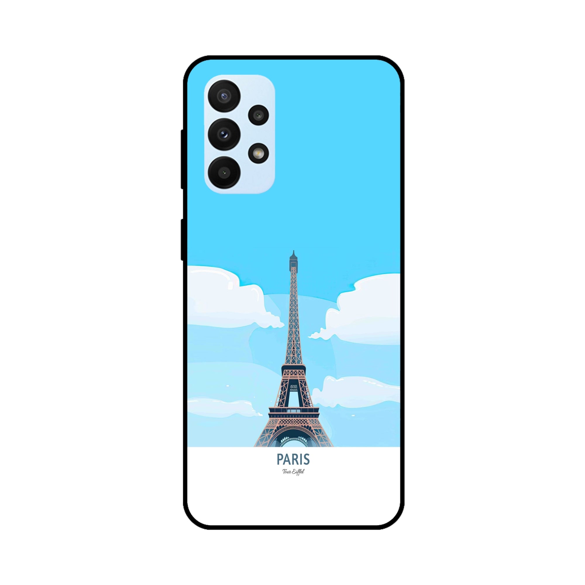 Buy Paris Metal-Silicon Back Mobile Phone Case/Cover For Samsung Galaxy A72 Online