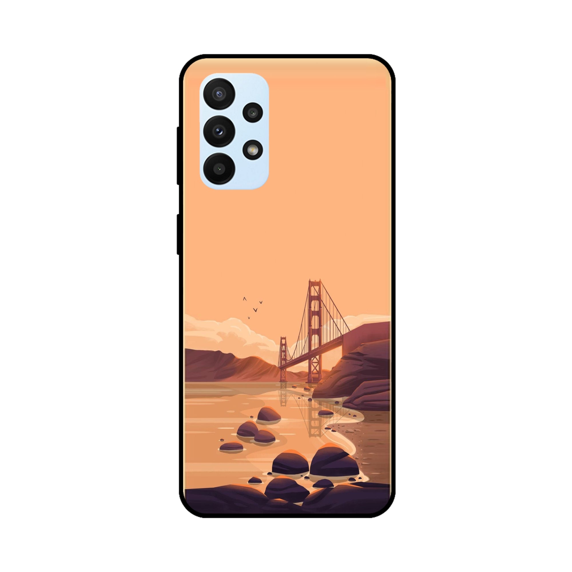 Buy San Francisco Metal-Silicon Back Mobile Phone Case/Cover For Samsung Galaxy A72 Online