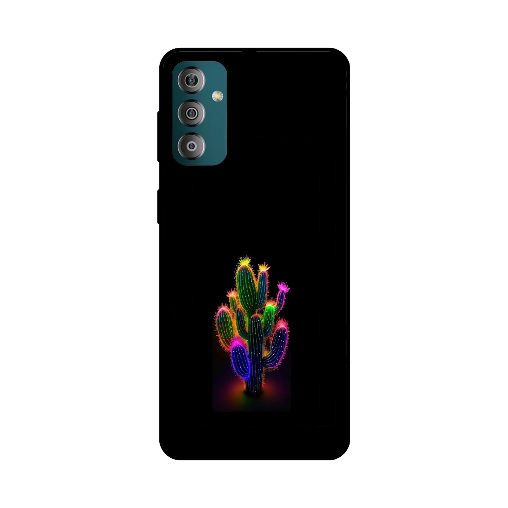 Buy Neon Flower Metal-Silicon Back Mobile Phone Case/Cover For Samsung Galaxy F23 Online