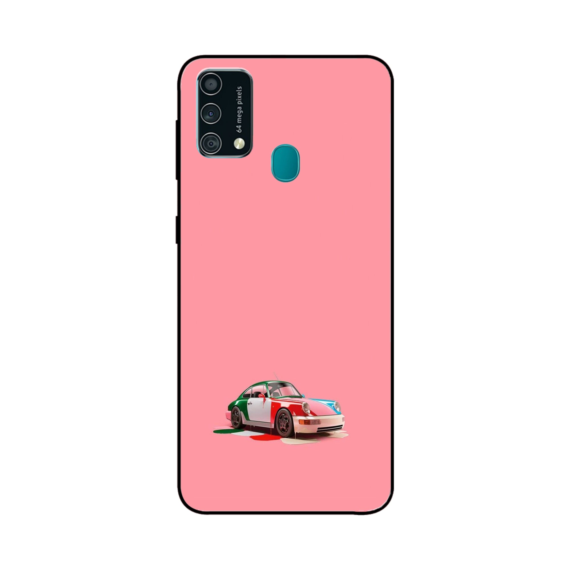 Buy Pink Porche Metal-Silicon Back Mobile Phone Case/Cover For Samsung Galaxy F41 Online
