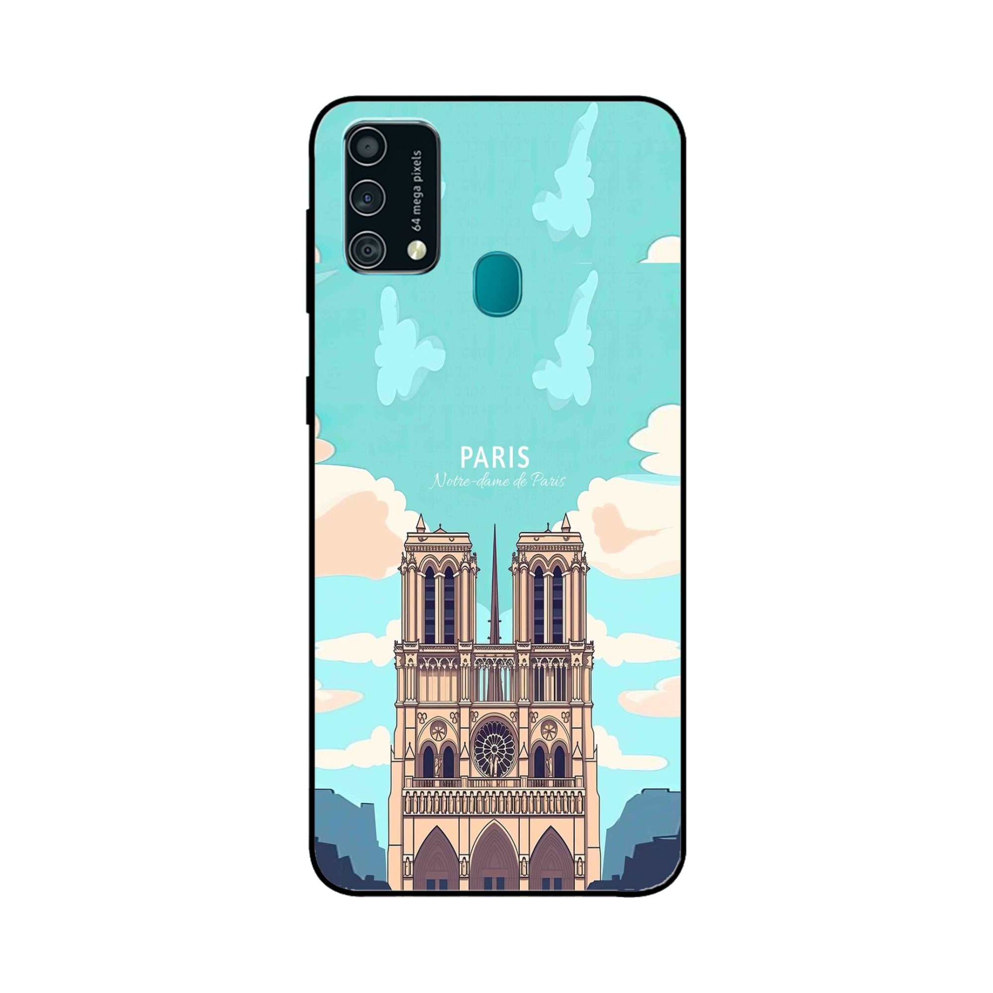 Buy Notre Dame Te Paris Metal-Silicon Back Mobile Phone Case/Cover For Samsung Galaxy F41 Online