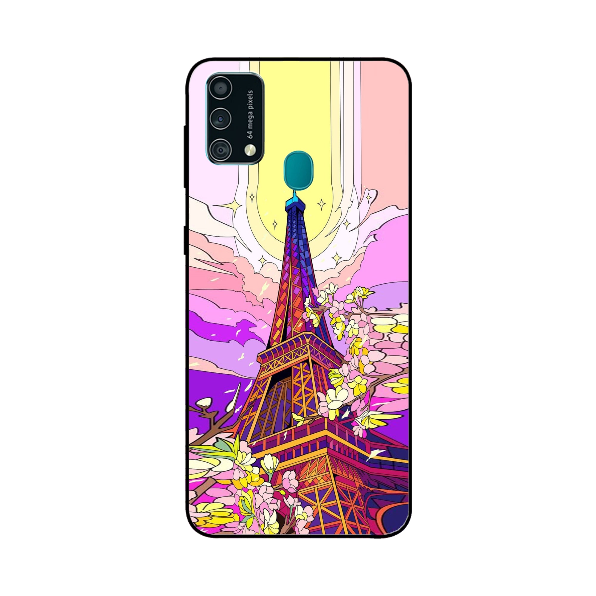 Buy Eiffel Tower Metal-Silicon Back Mobile Phone Case/Cover For Samsung Galaxy F41 Online