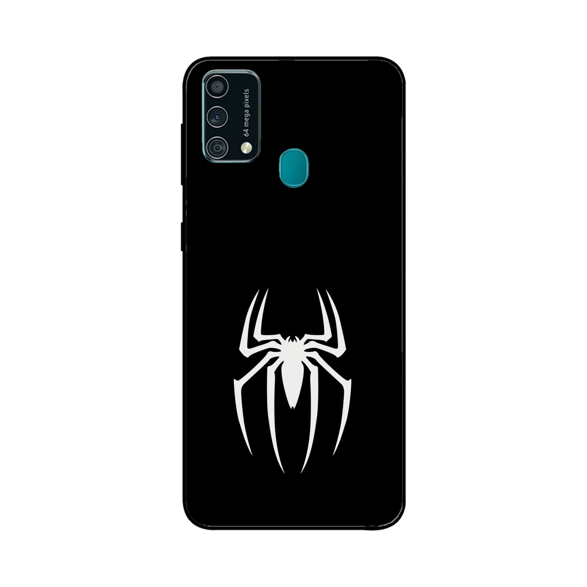 Buy Black Spiderman Logo Metal-Silicon Back Mobile Phone Case/Cover For Samsung Galaxy F41 Online