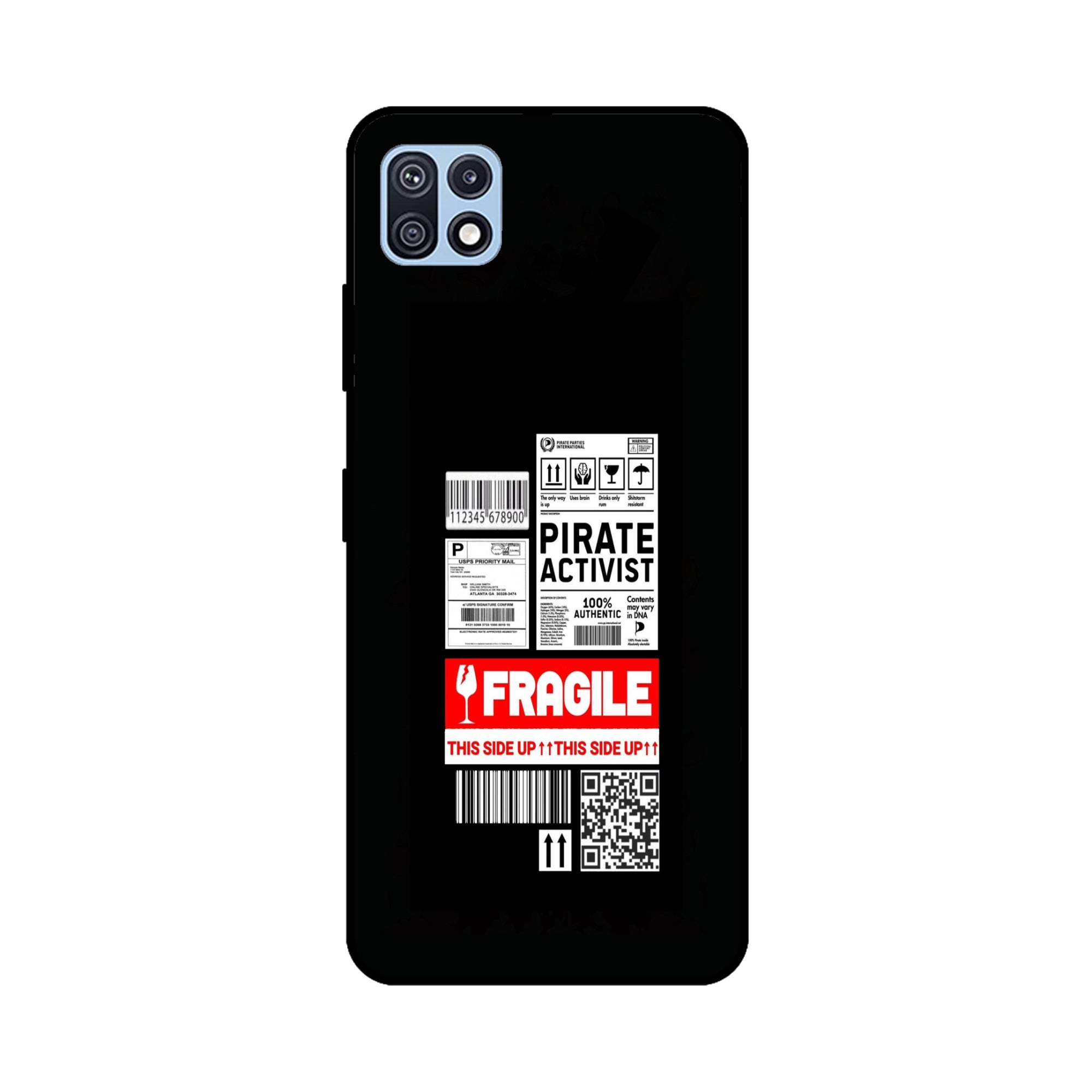 Buy Fragile Metal-Silicon Back Mobile Phone Case/Cover For Samsung Galaxy F42 5G Online