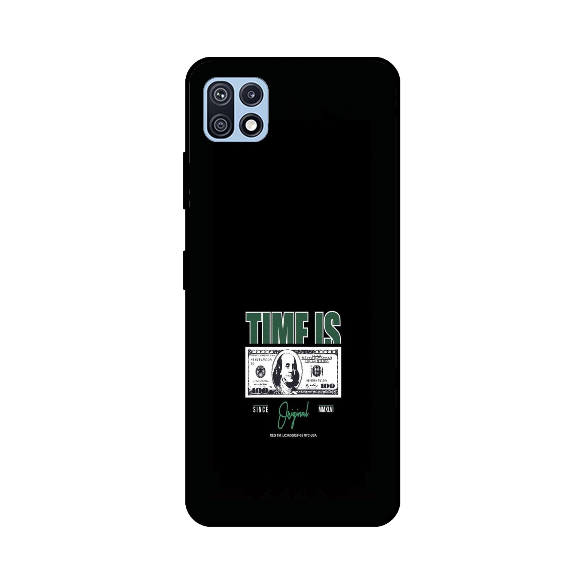 Buy Time Is Money Metal-Silicon Back Mobile Phone Case/Cover For Samsung Galaxy F42 5G Online