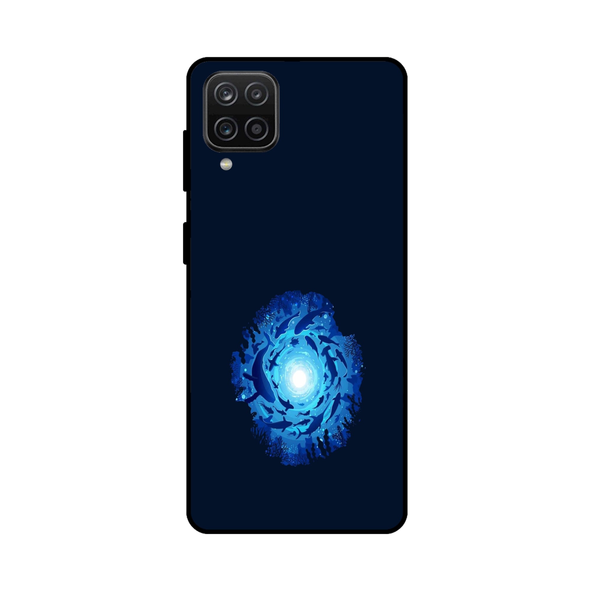 Buy Blue Whale Metal-Silicon Back Mobile Phone Case/Cover For Samsung Galaxy M32 Online