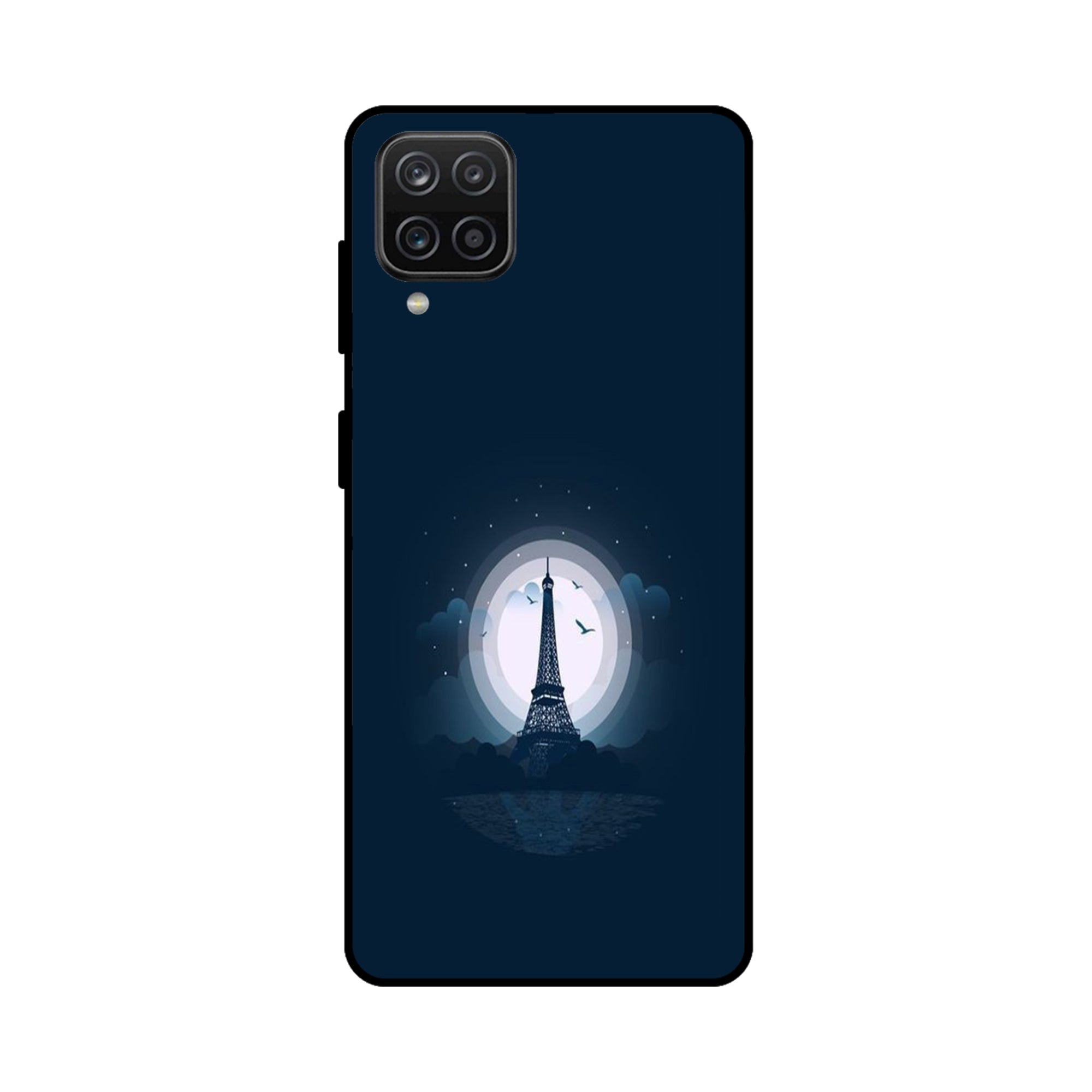 Buy Paris Eiffel Tower Metal-Silicon Back Mobile Phone Case/Cover For Samsung Galaxy M32 Online