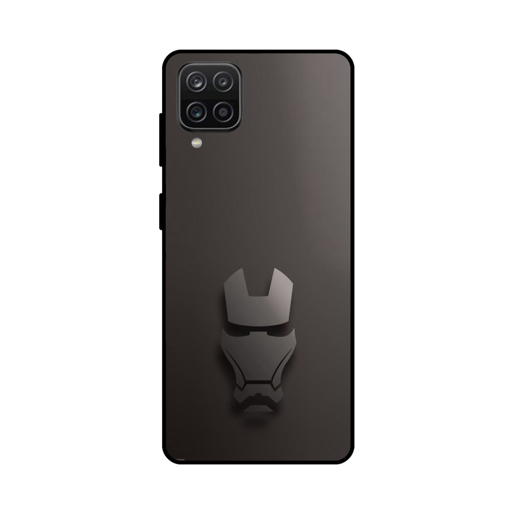 Buy Iron Man Logo Metal-Silicon Back Mobile Phone Case/Cover For Samsung Galaxy M32 Online