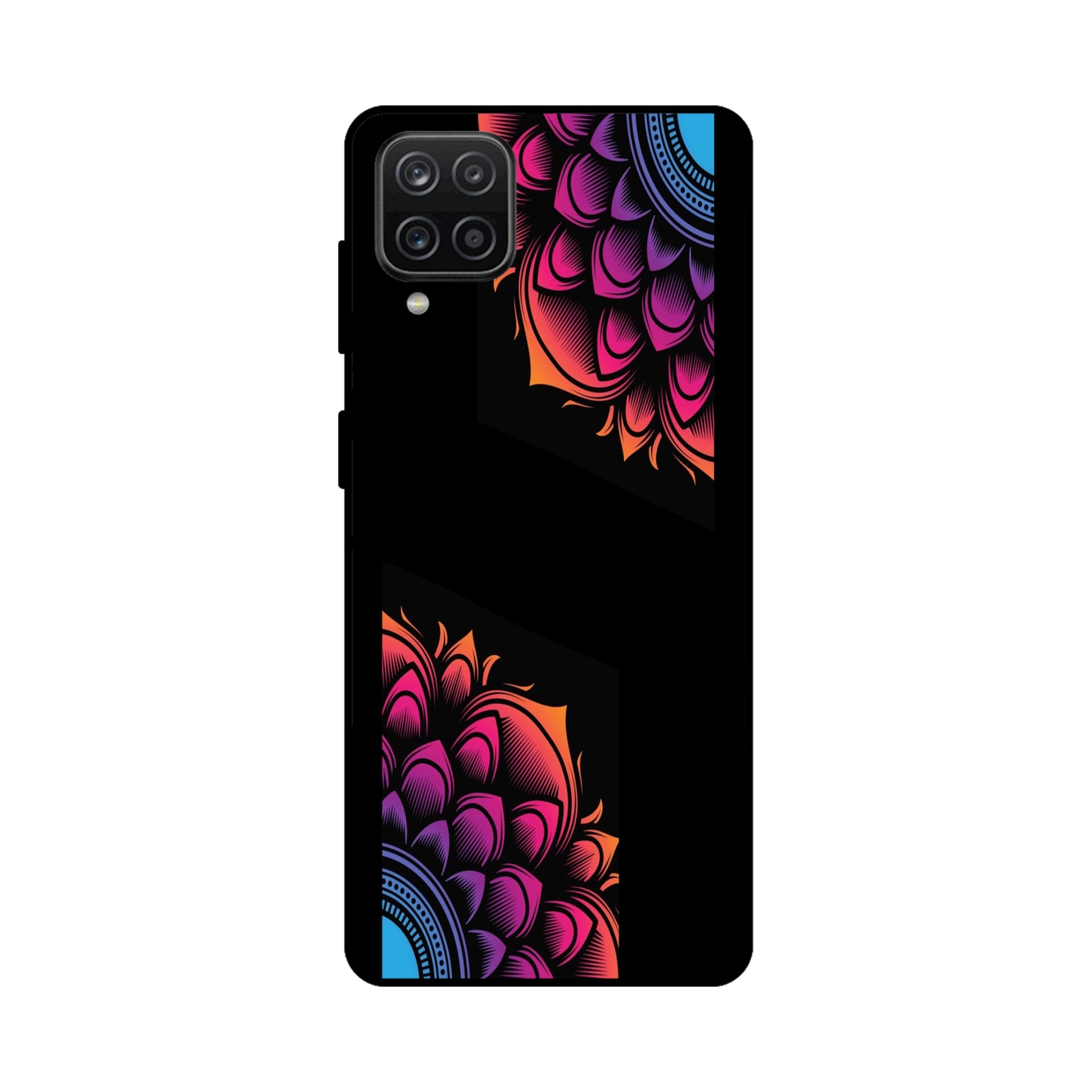 Buy Mandala Metal-Silicon Back Mobile Phone Case/Cover For Samsung Galaxy M32 Online