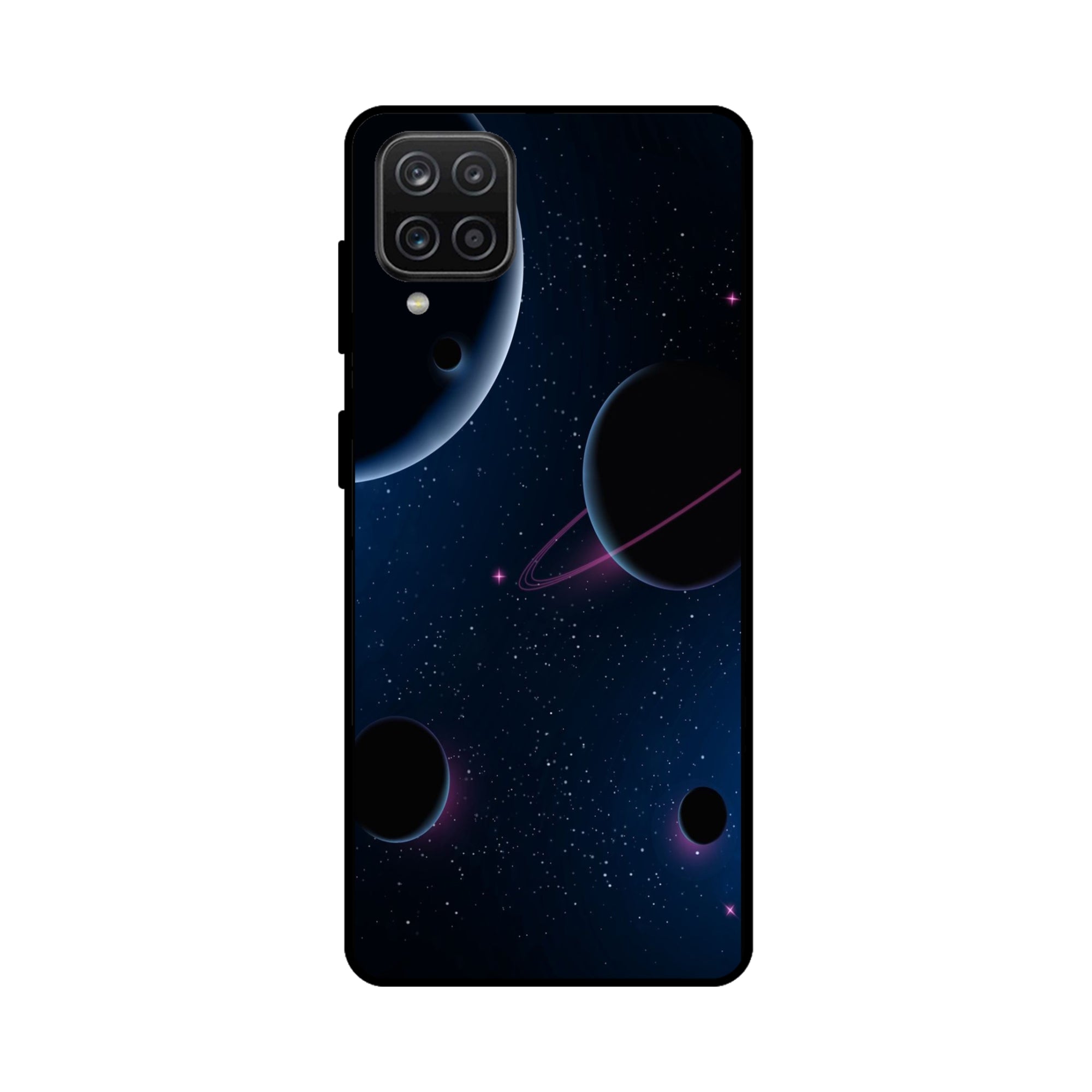 Buy Night Space Metal-Silicon Back Mobile Phone Case/Cover For Samsung Galaxy M32 Online