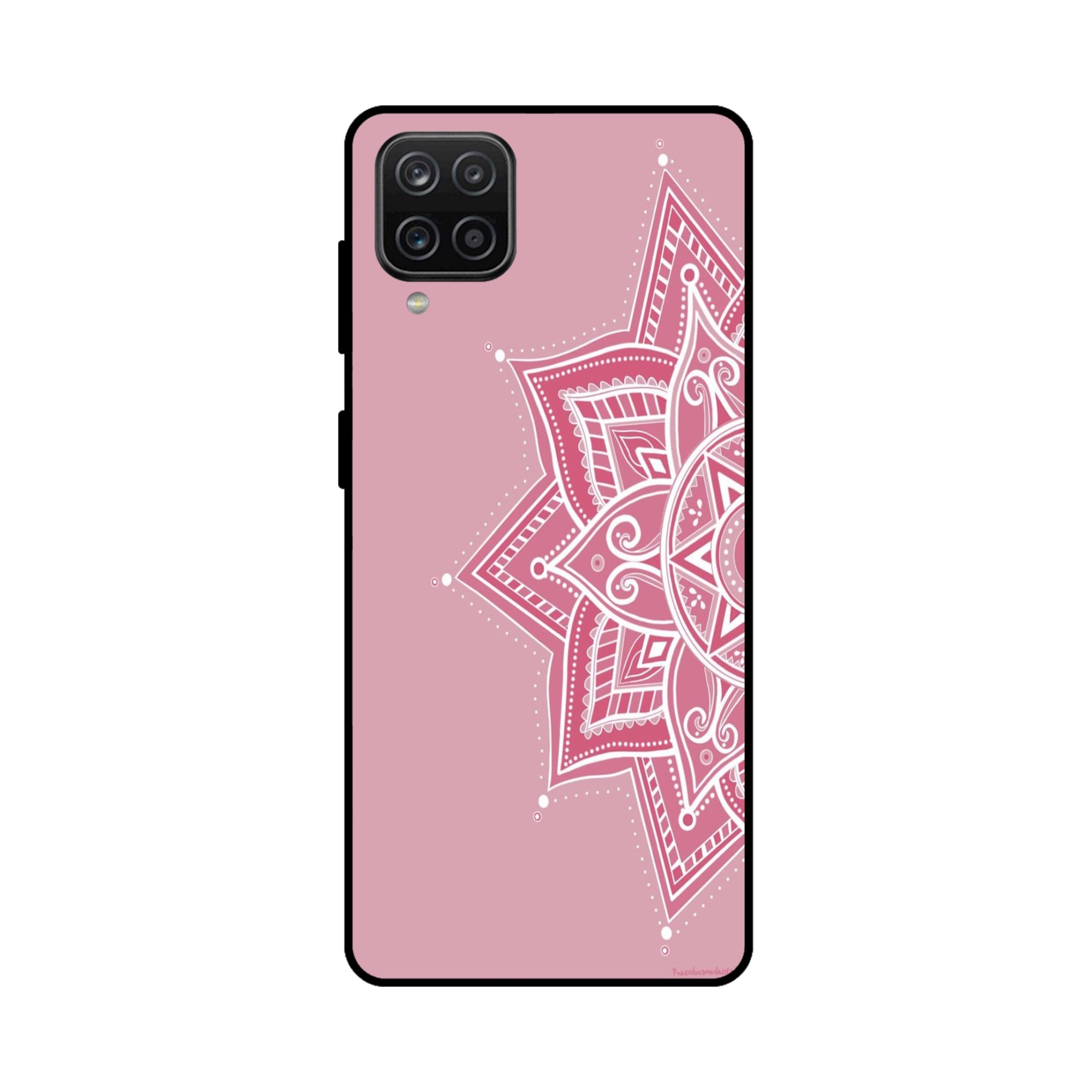 Buy Pink Rangoli Metal-Silicon Back Mobile Phone Case/Cover For Samsung Galaxy M32 Online
