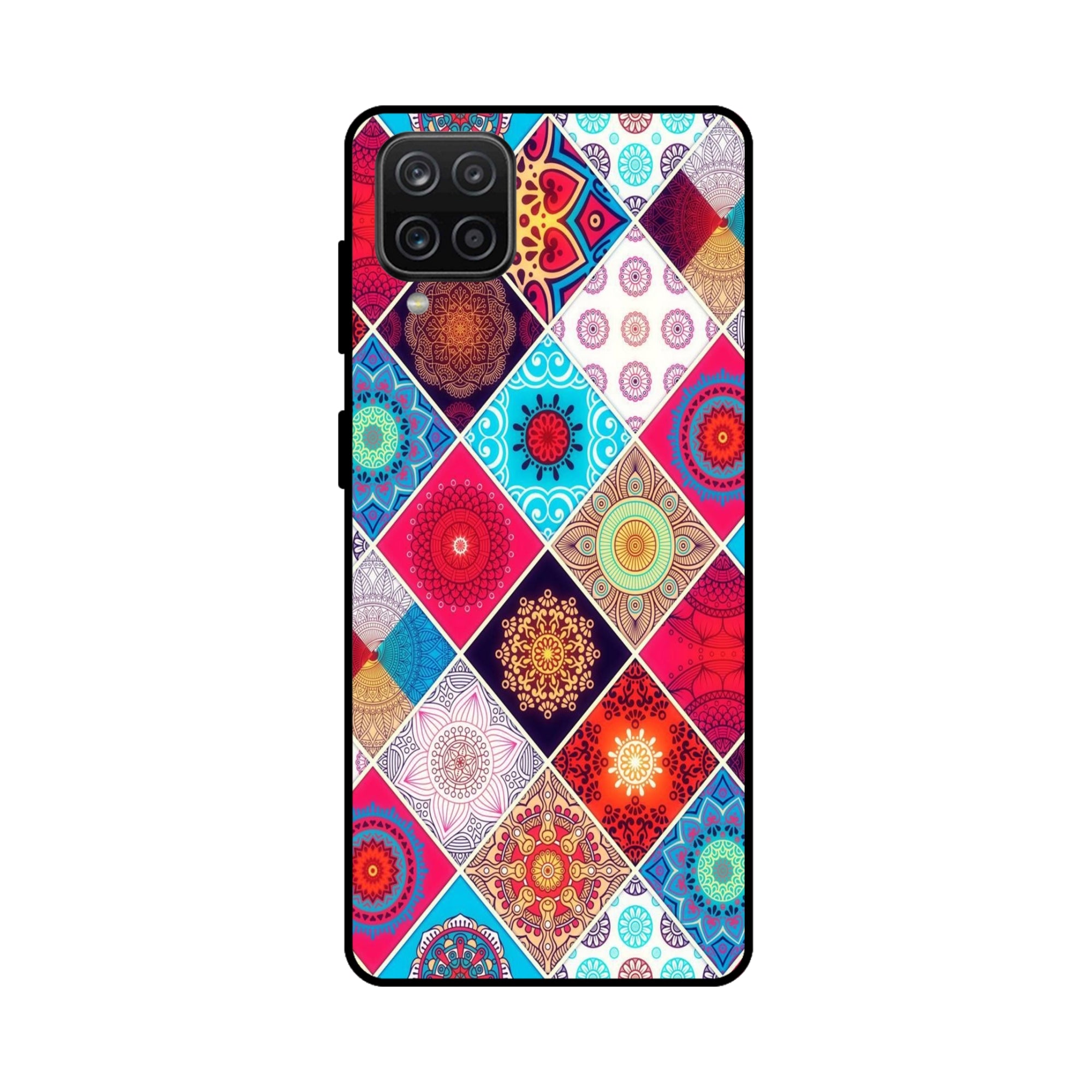 Buy Rainbow Mandala Metal-Silicon Back Mobile Phone Case/Cover For Samsung Galaxy M32 Online
