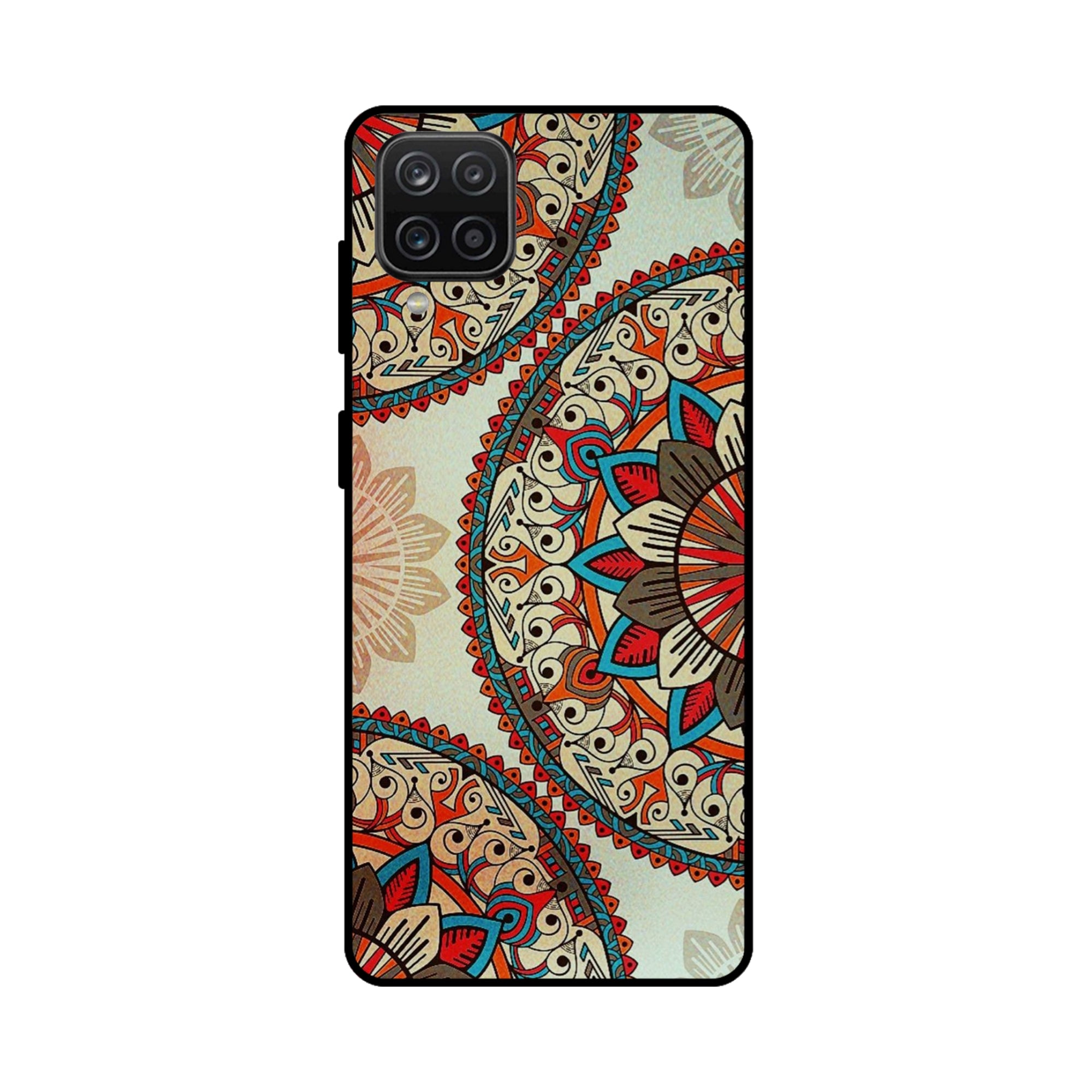 Buy Aztec Mandalas Metal-Silicon Back Mobile Phone Case/Cover For Samsung Galaxy M32 Online